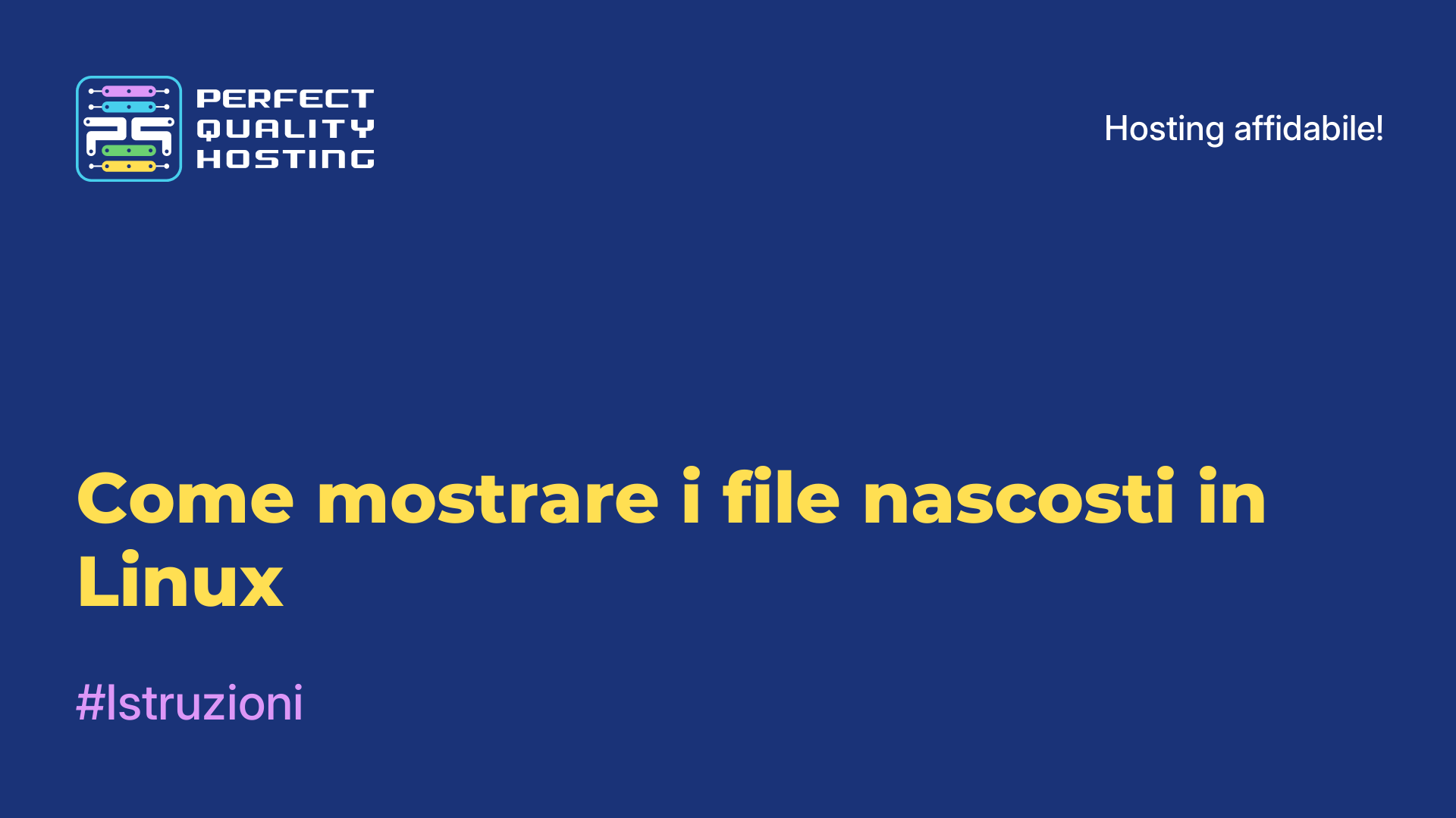 Come mostrare i file nascosti in Linux