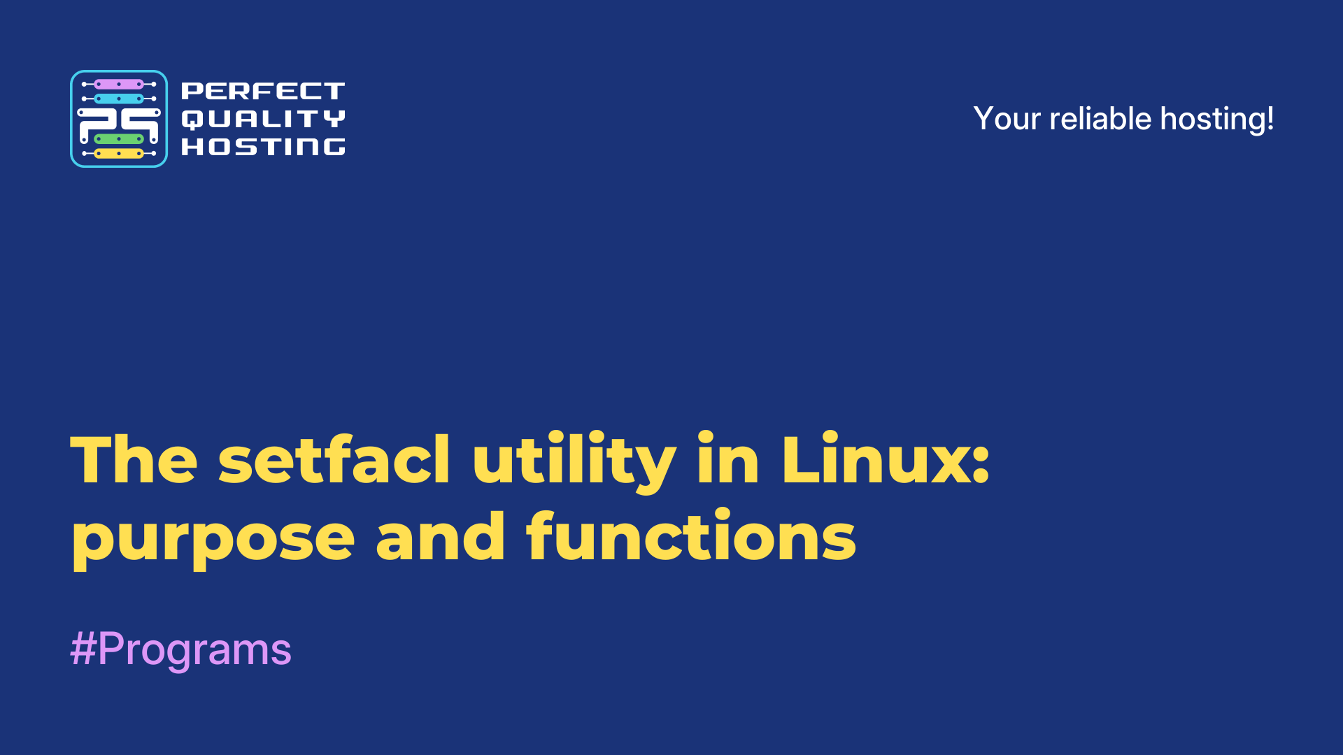 The setfacl utility in Linux: purpose and functions