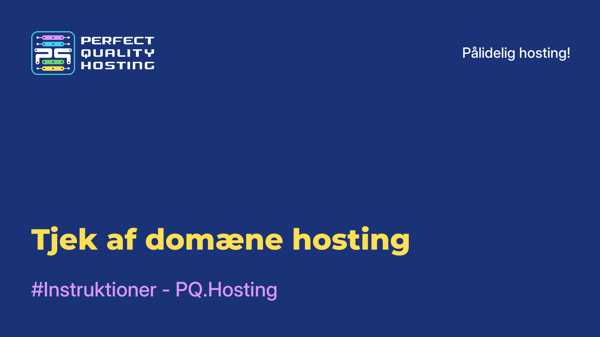 Tjek af domæne-hosting