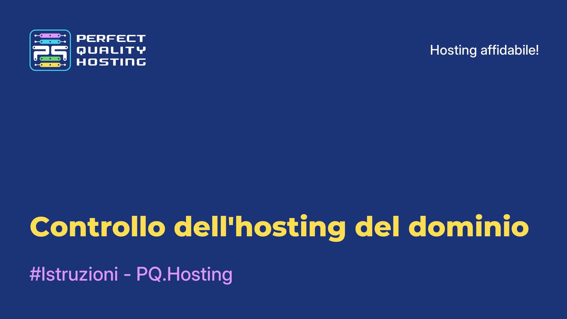 Controllo dell'hosting del dominio