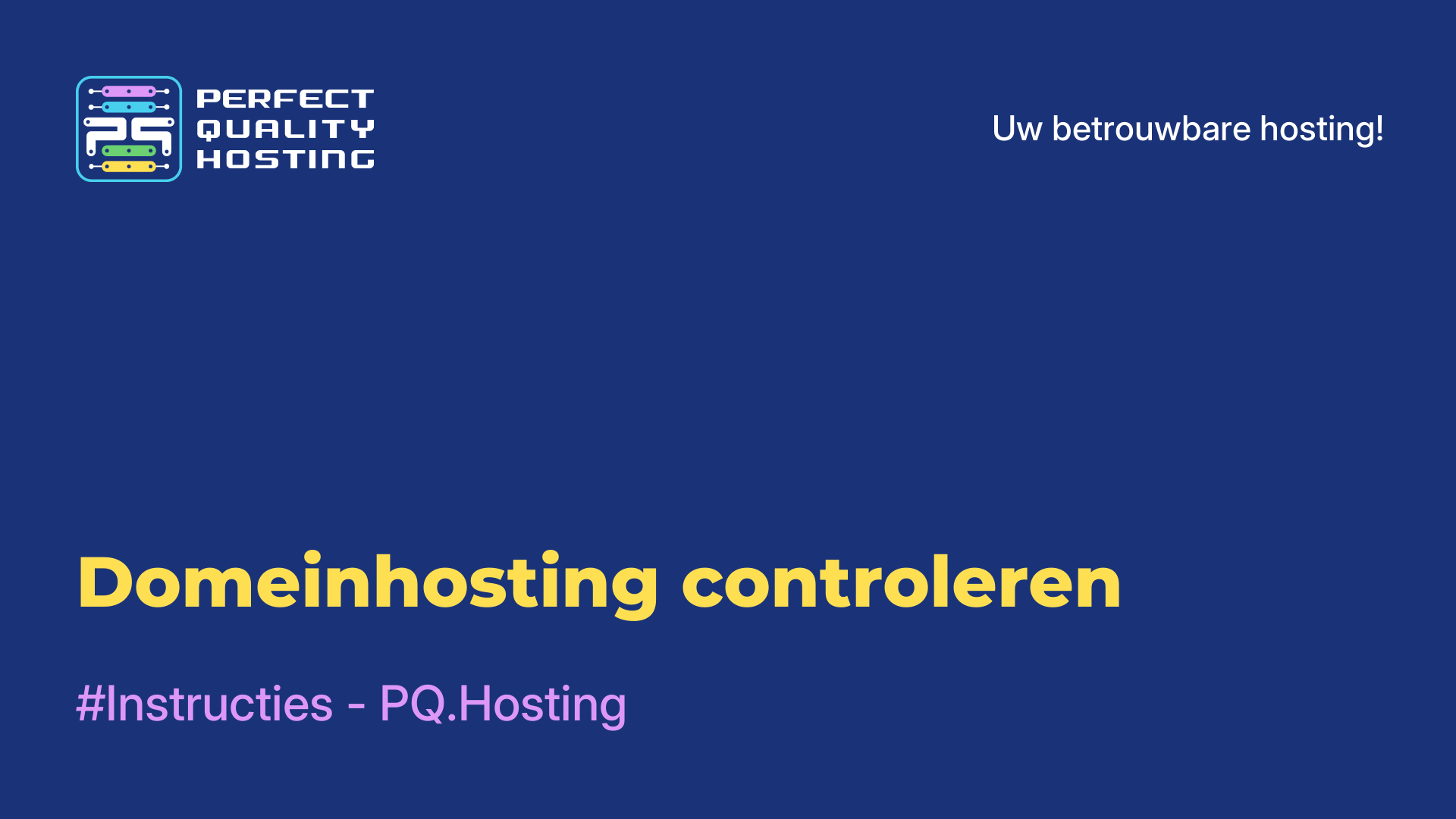 Domeinhosting controleren