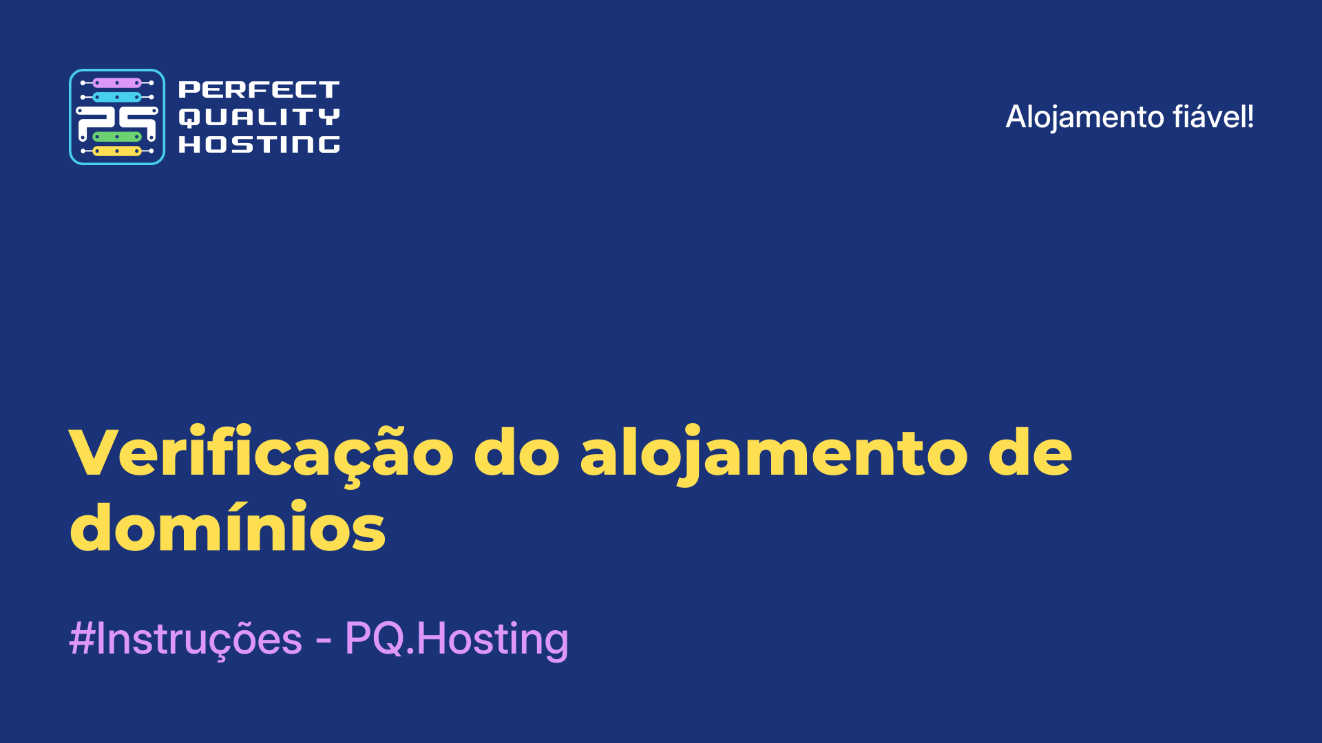 Verificação do alojamento de domínios