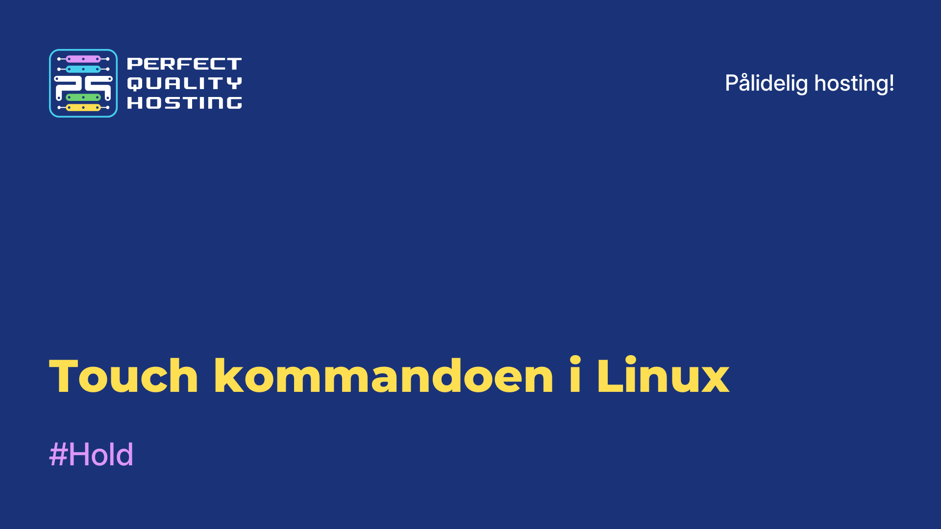 Touch-kommandoen i Linux