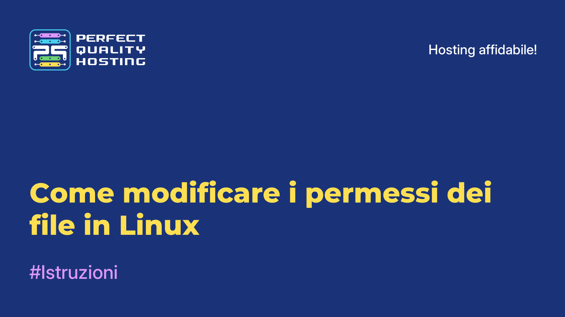 Come modificare i permessi dei file in Linux