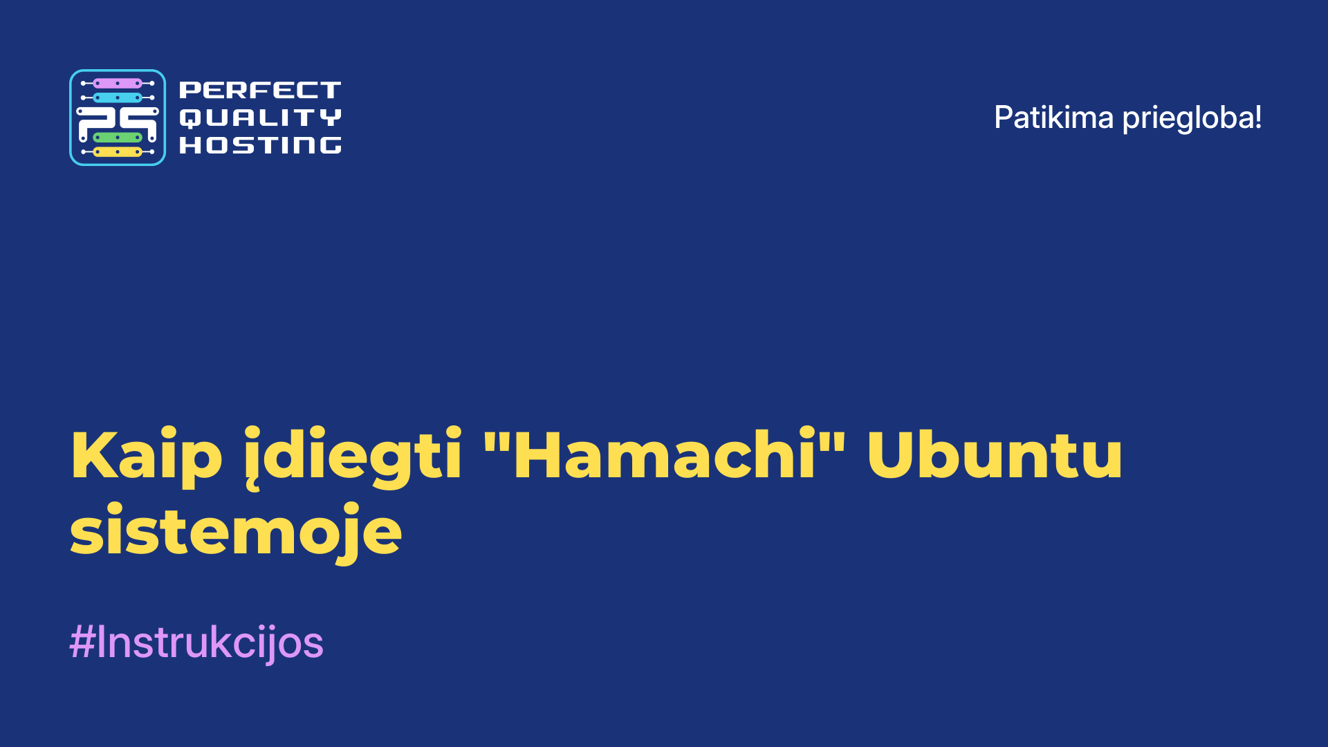 Kaip įdiegti "Hamachi" Ubuntu sistemoje