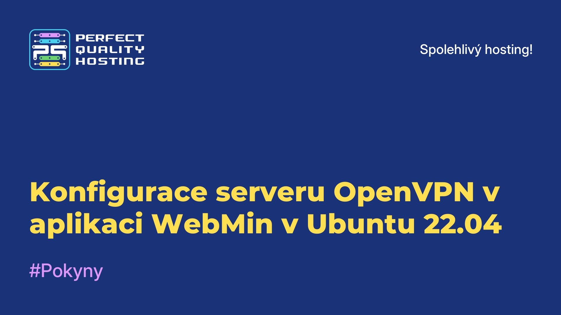 Konfigurace serveru OpenVPN v aplikaci WebMin v Ubuntu 22.04