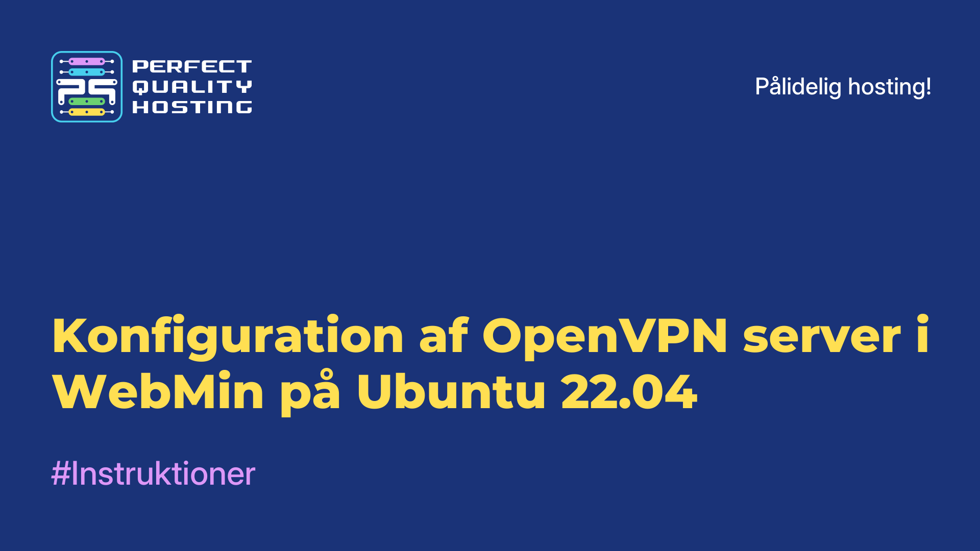 Konfiguration af OpenVPN-server i WebMin på Ubuntu 22.04