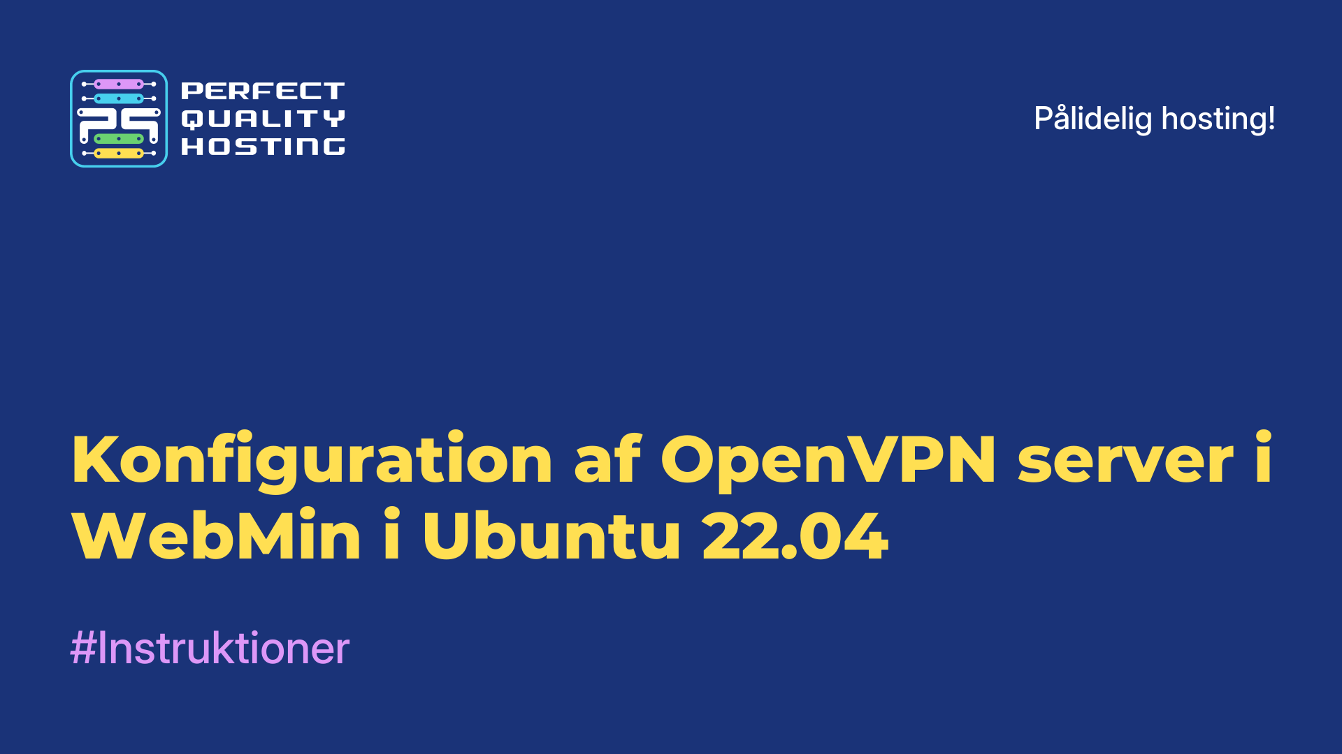 Konfiguration af OpenVPN-server i WebMin i Ubuntu 22.04