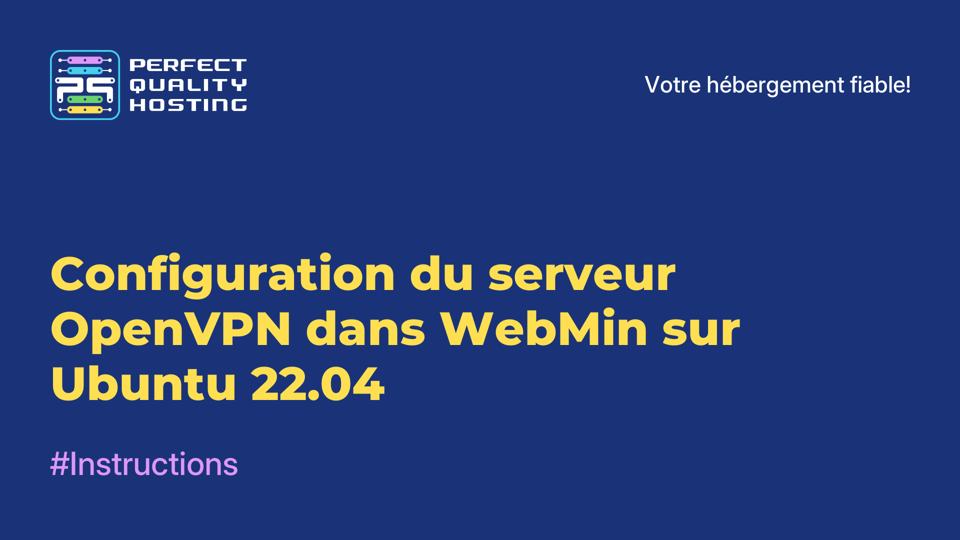 Configuration du serveur OpenVPN dans WebMin sur Ubuntu 22.04