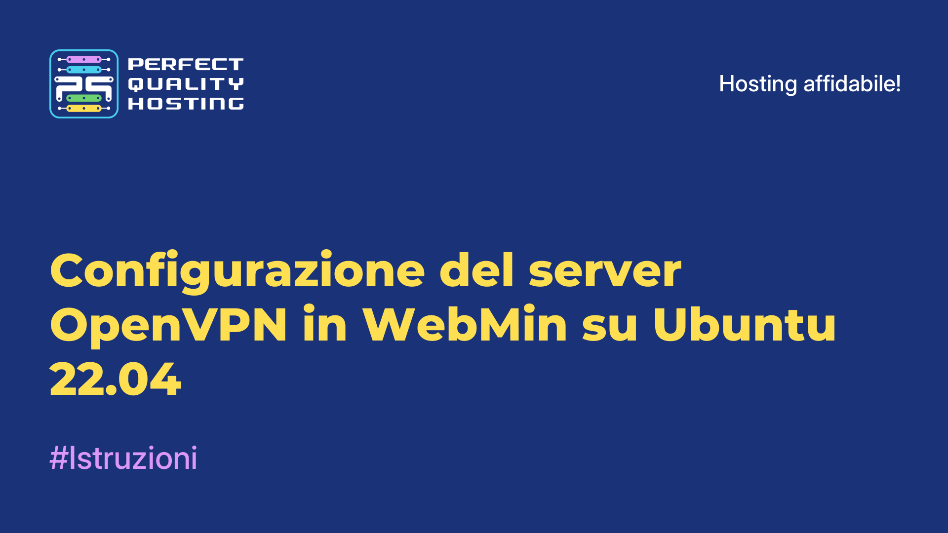 Configurazione del server OpenVPN in WebMin su Ubuntu 22.04