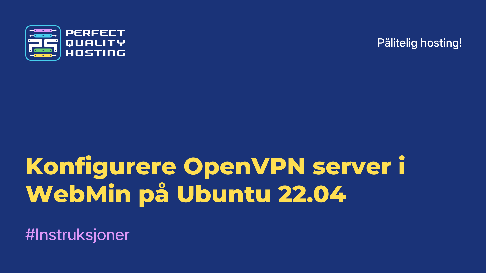 Konfigurere OpenVPN-server i WebMin på Ubuntu 22.04