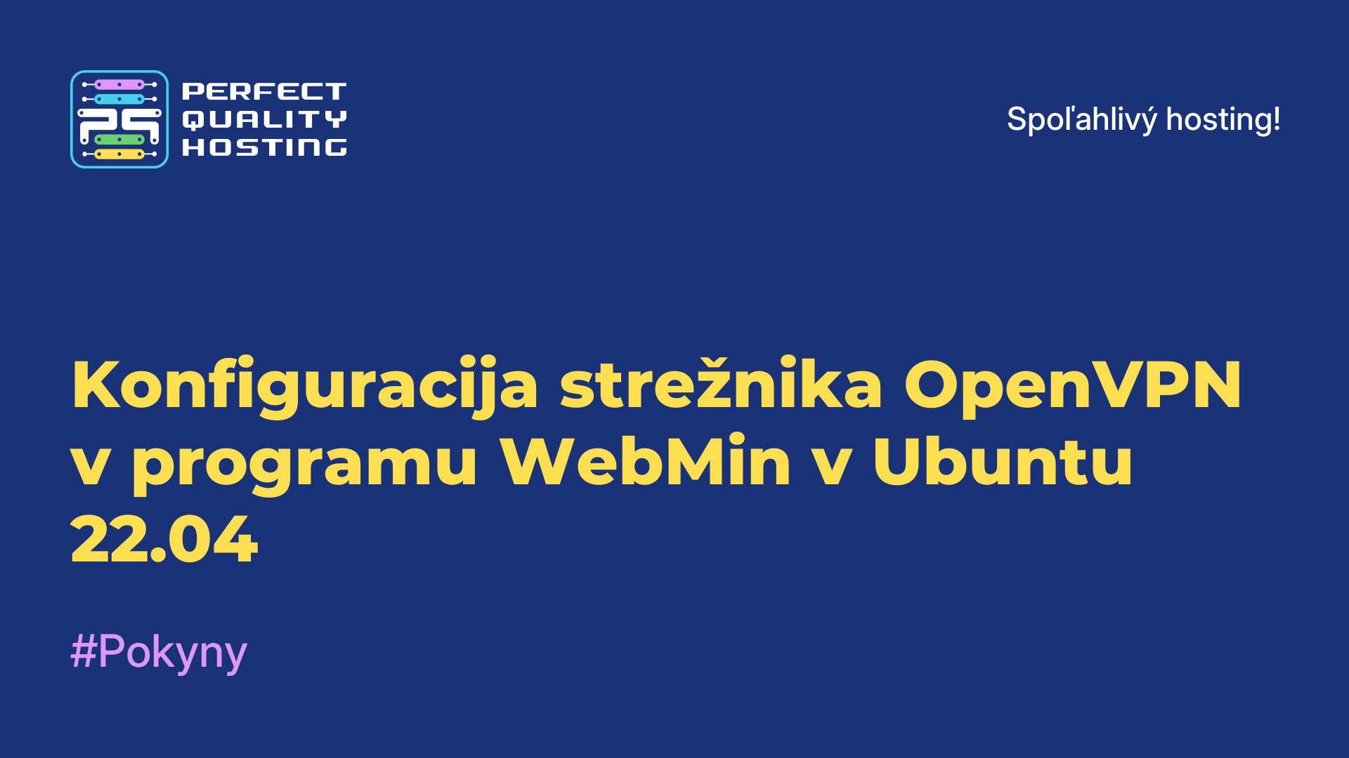 Konfiguracija strežnika OpenVPN v programu WebMin v Ubuntu 22.04