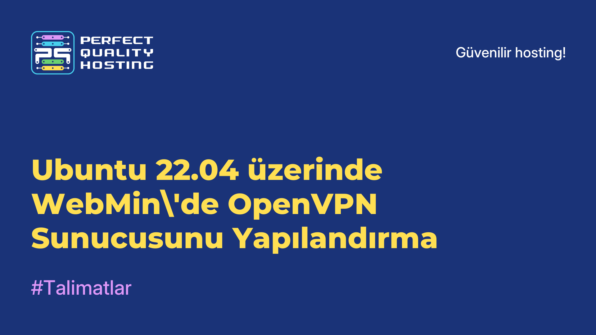 Ubuntu 22.04 üzerinde WebMin'de OpenVPN Sunucusunu Yapılandırma