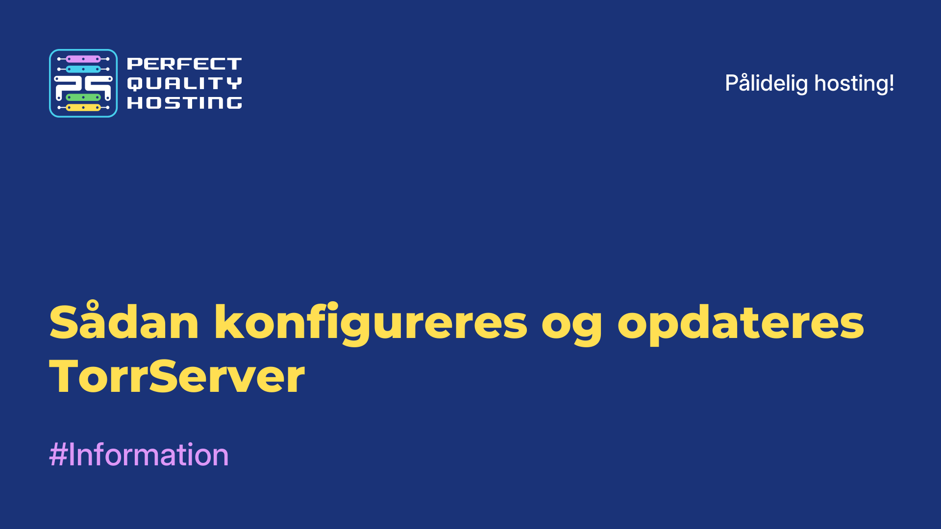 Sådan konfigureres og opdateres TorrServer