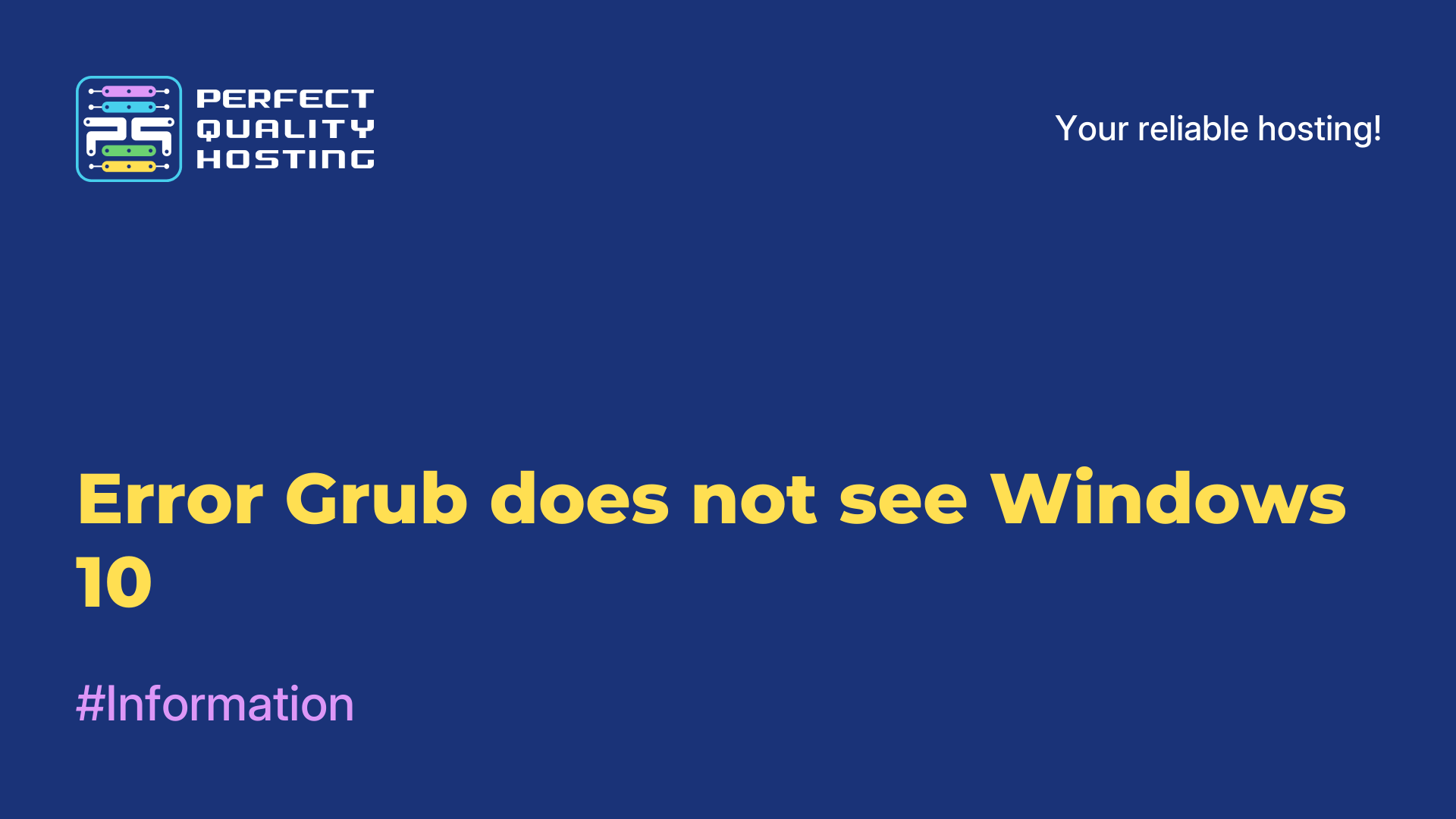 Error Grub does not see Windows 10