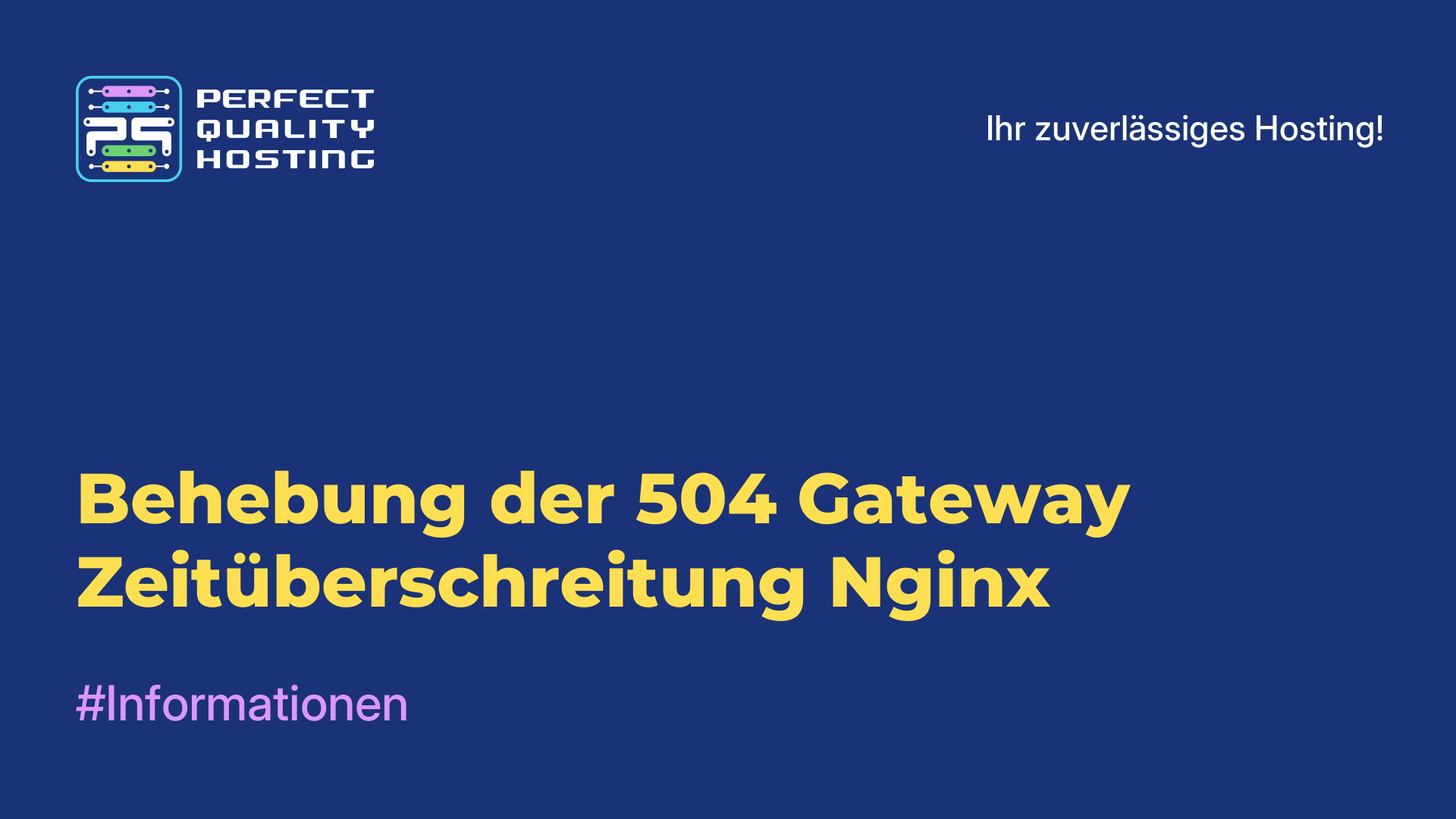 Behebung der 504-Gateway-Zeitüberschreitung Nginx