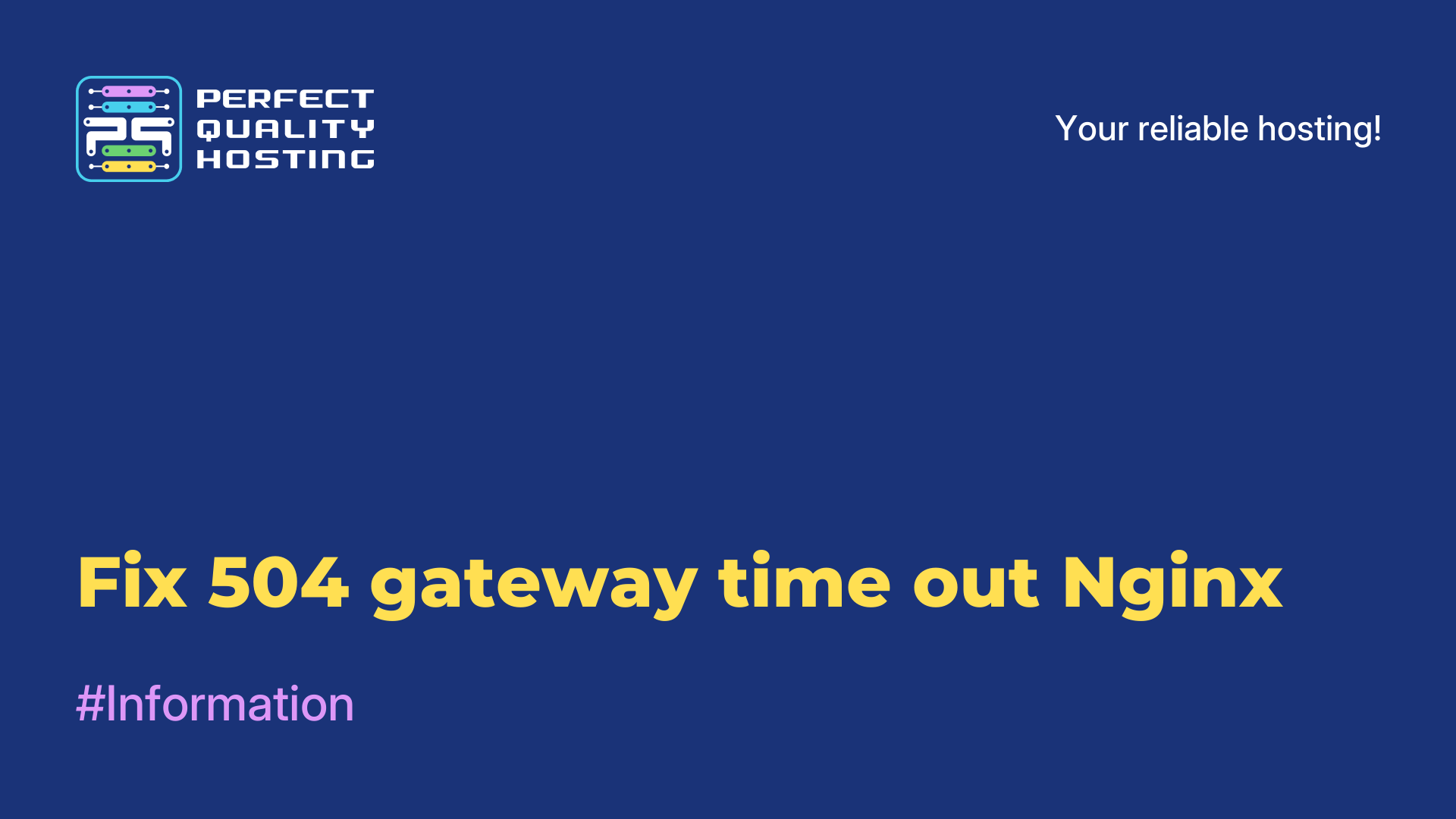 Fix 504 gateway time out Nginx