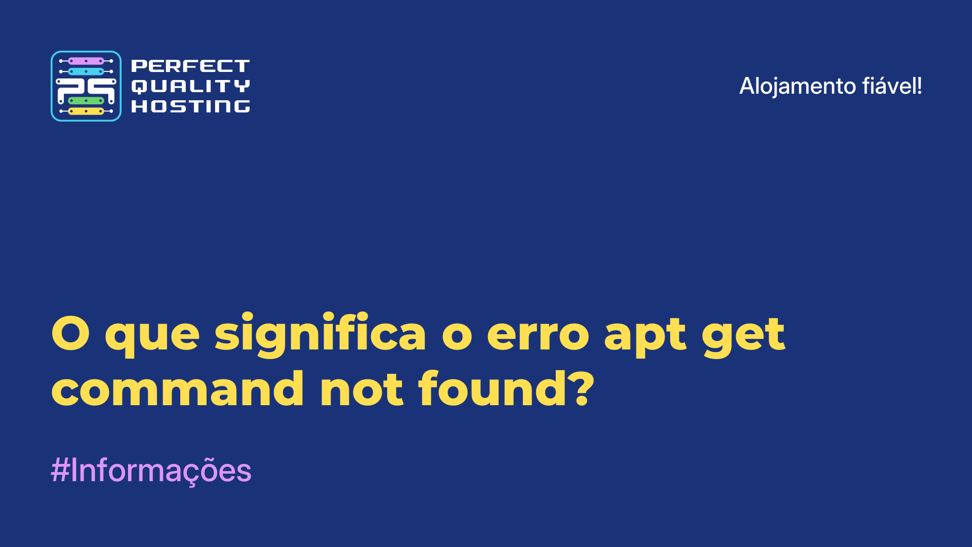 O que significa o erro apt-get command not found?