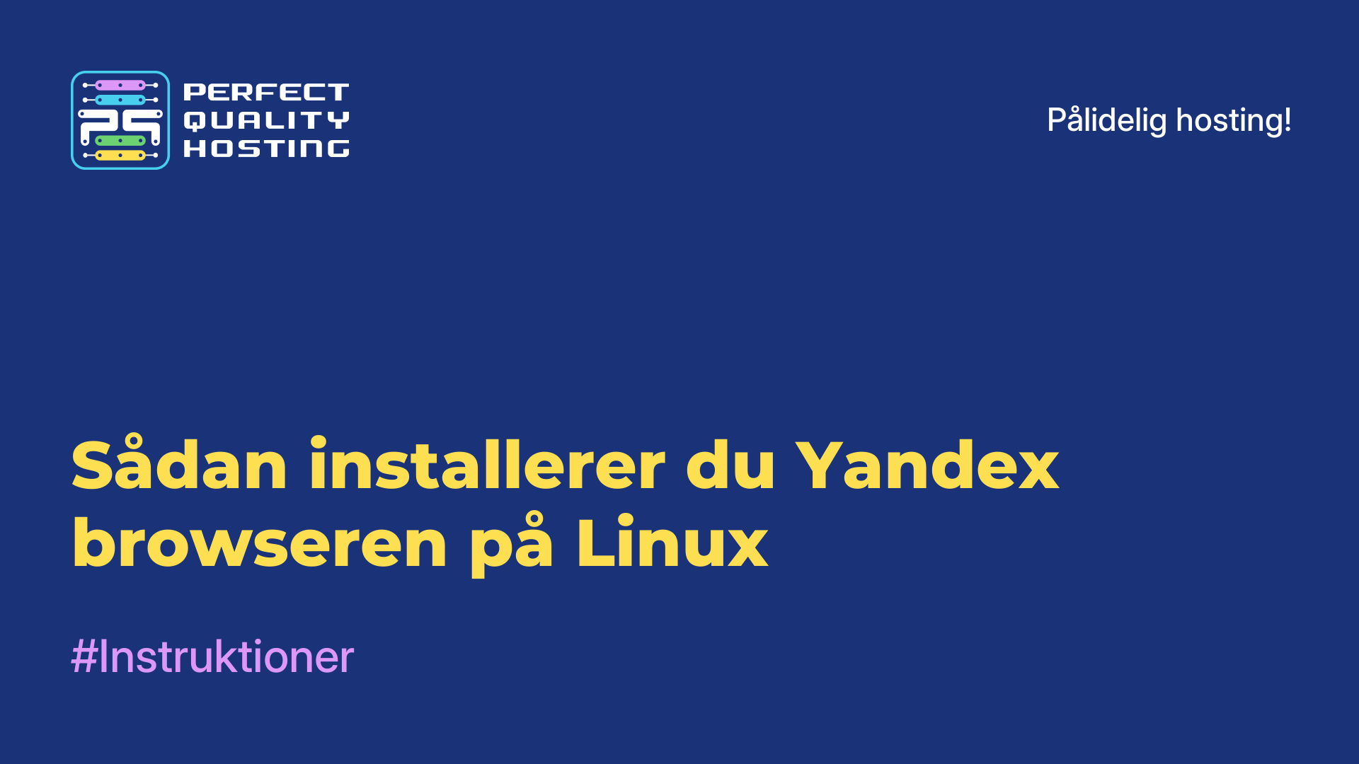 Sådan installerer du Yandex-browseren på Linux