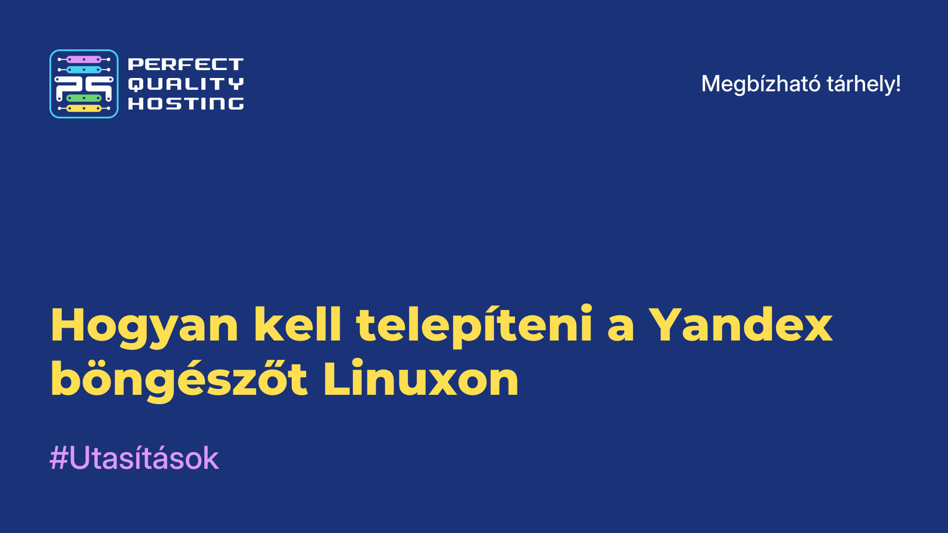 Hogyan kell telepíteni a Yandex böngészőt Linuxon