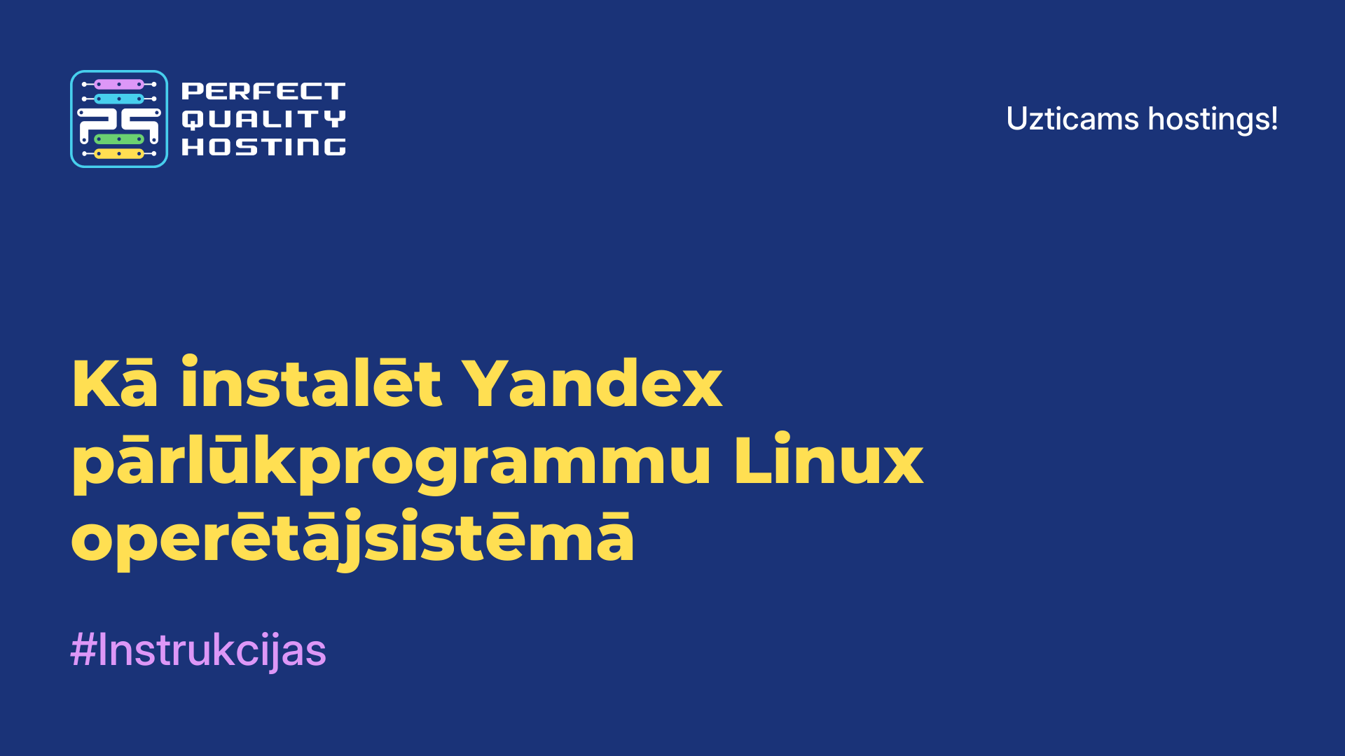 Kā instalēt Yandex pārlūkprogrammu Linux operētājsistēmā