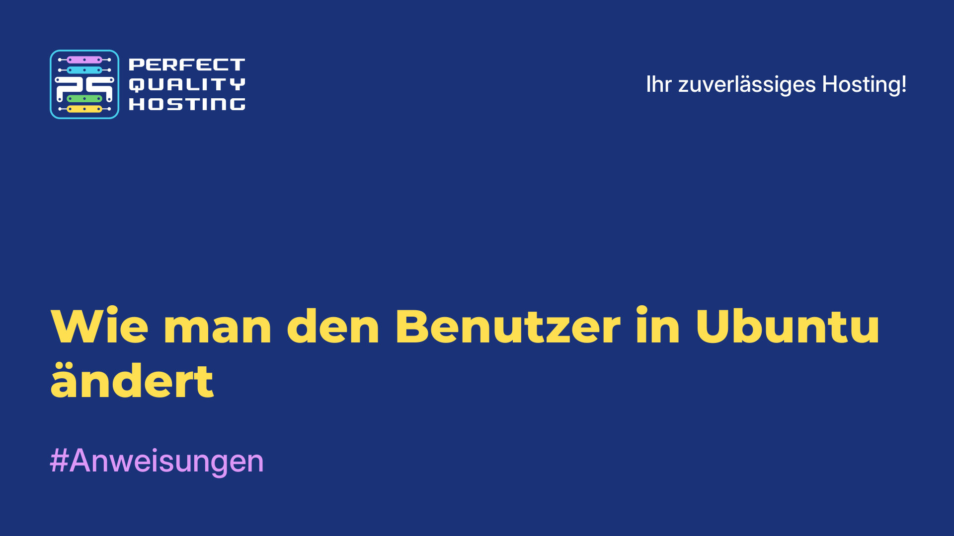 Wie man den Benutzer in Ubuntu ändert