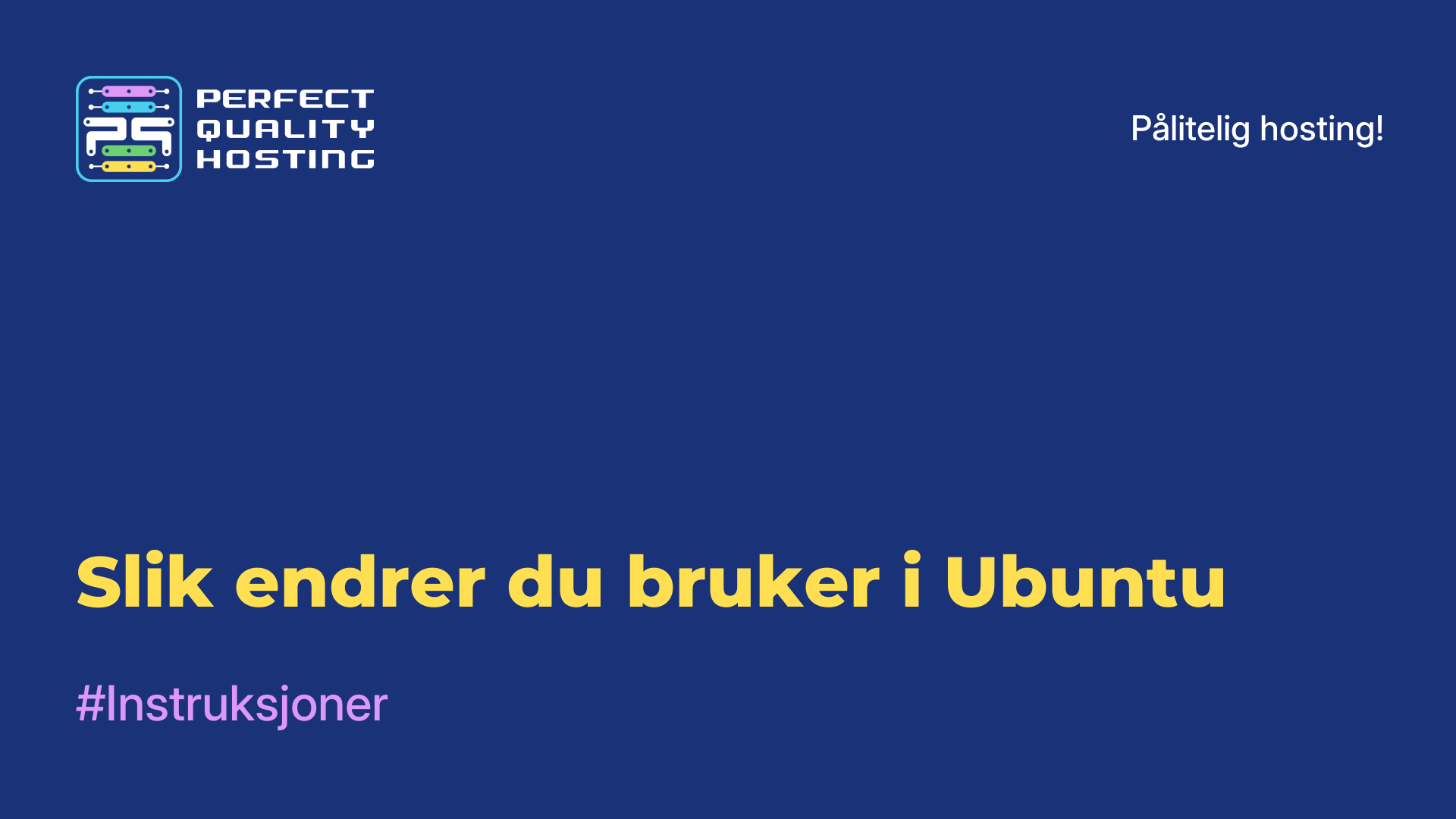 Slik endrer du bruker i Ubuntu