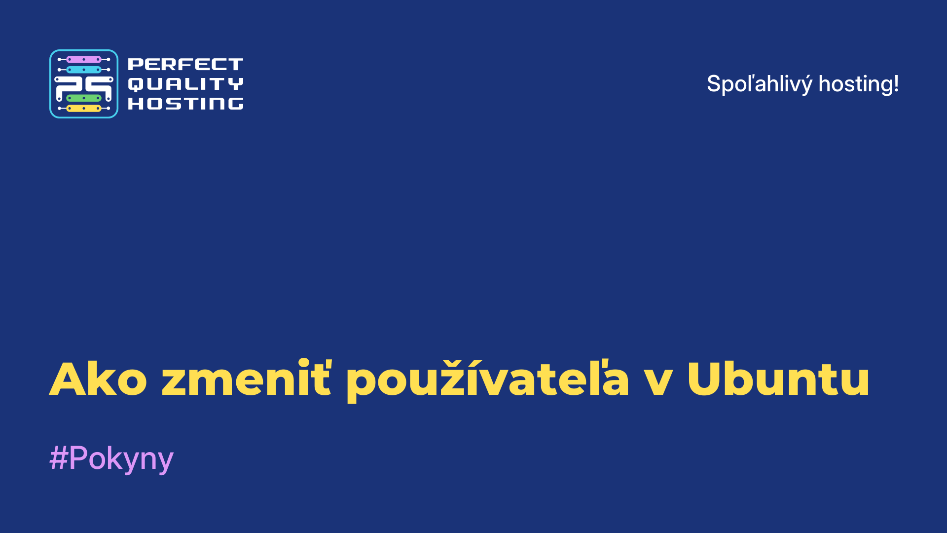 Ako zmeniť používateľa v Ubuntu