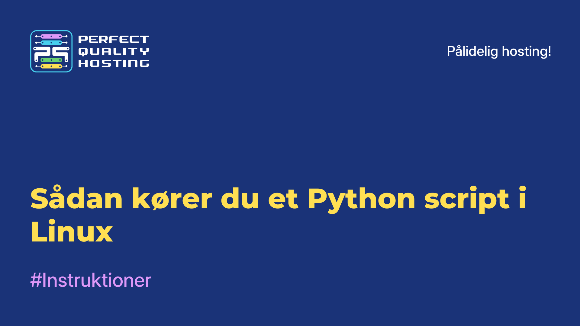 Sådan kører du et Python-script i Linux