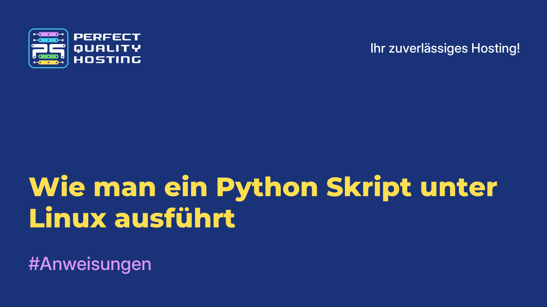 Wie man ein Python-Skript unter Linux ausführt