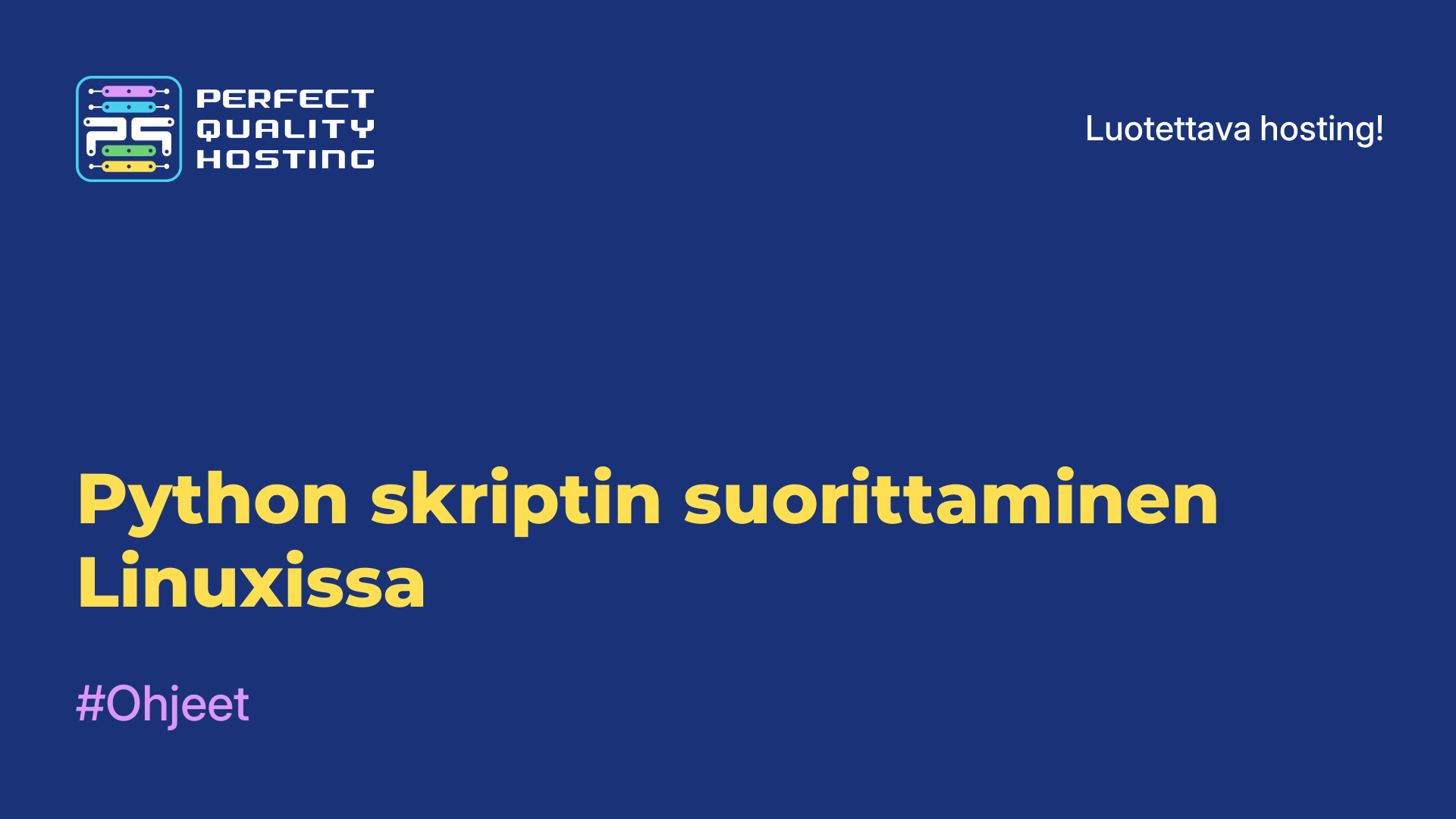 Python-skriptin suorittaminen Linuxissa