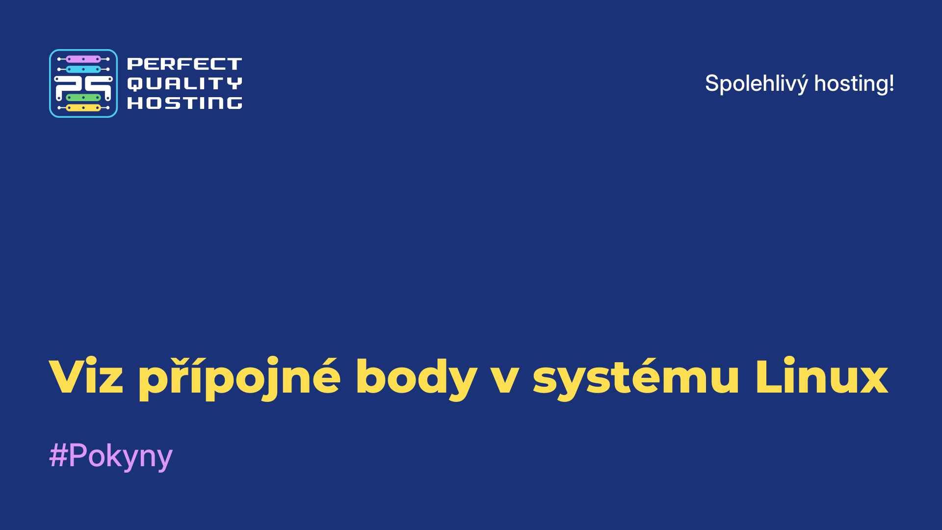 Viz přípojné body v systému Linux