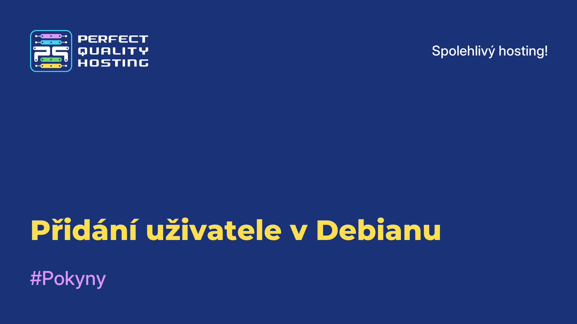 Přidání uživatele v Debianu