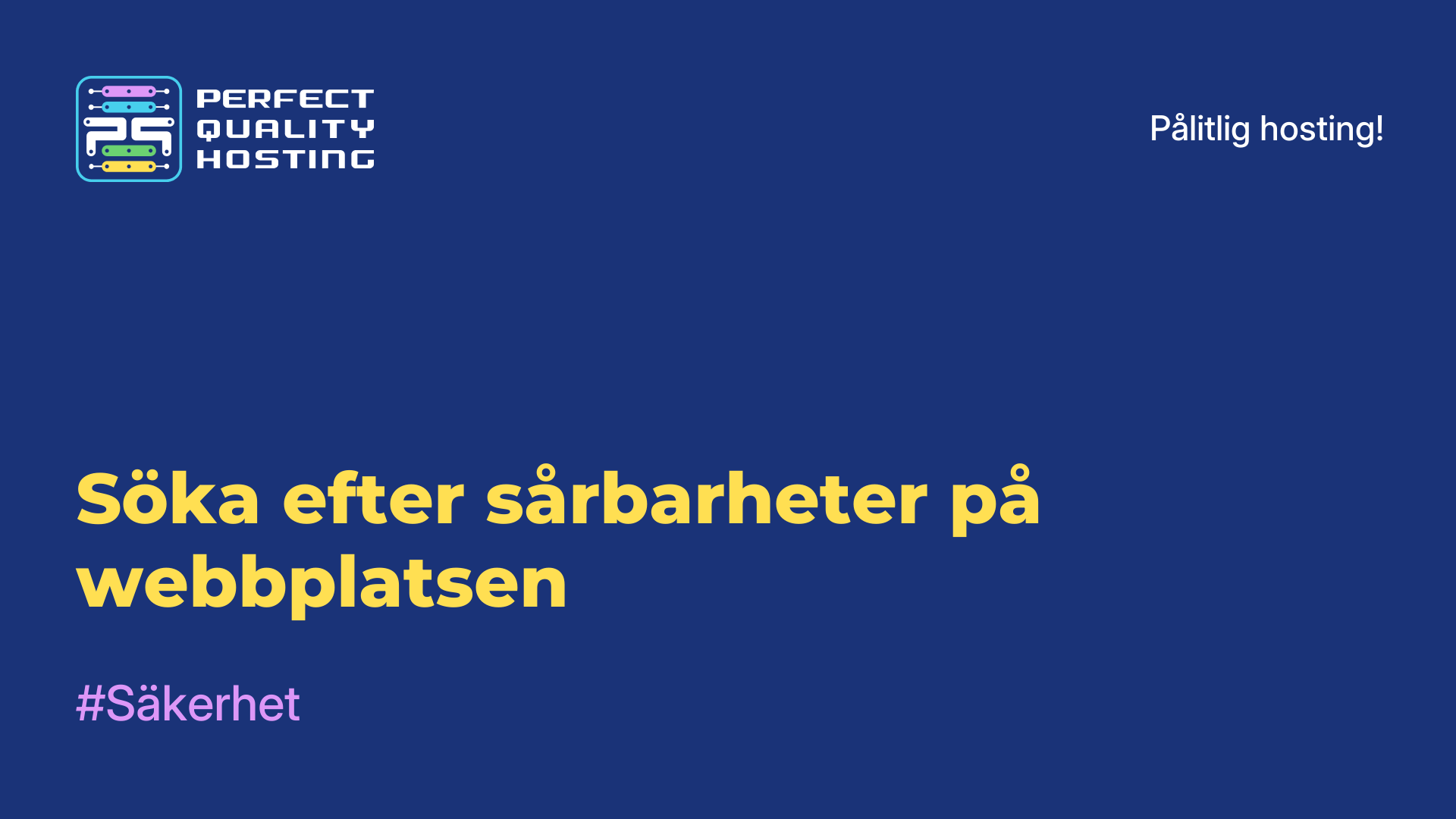 Söka efter sårbarheter på webbplatsen