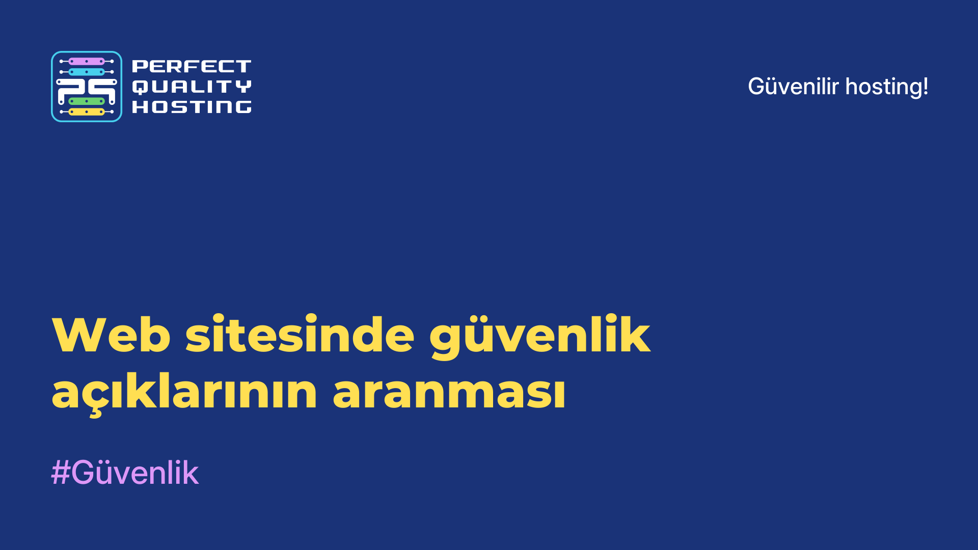 Web sitesinde güvenlik açıklarının aranması