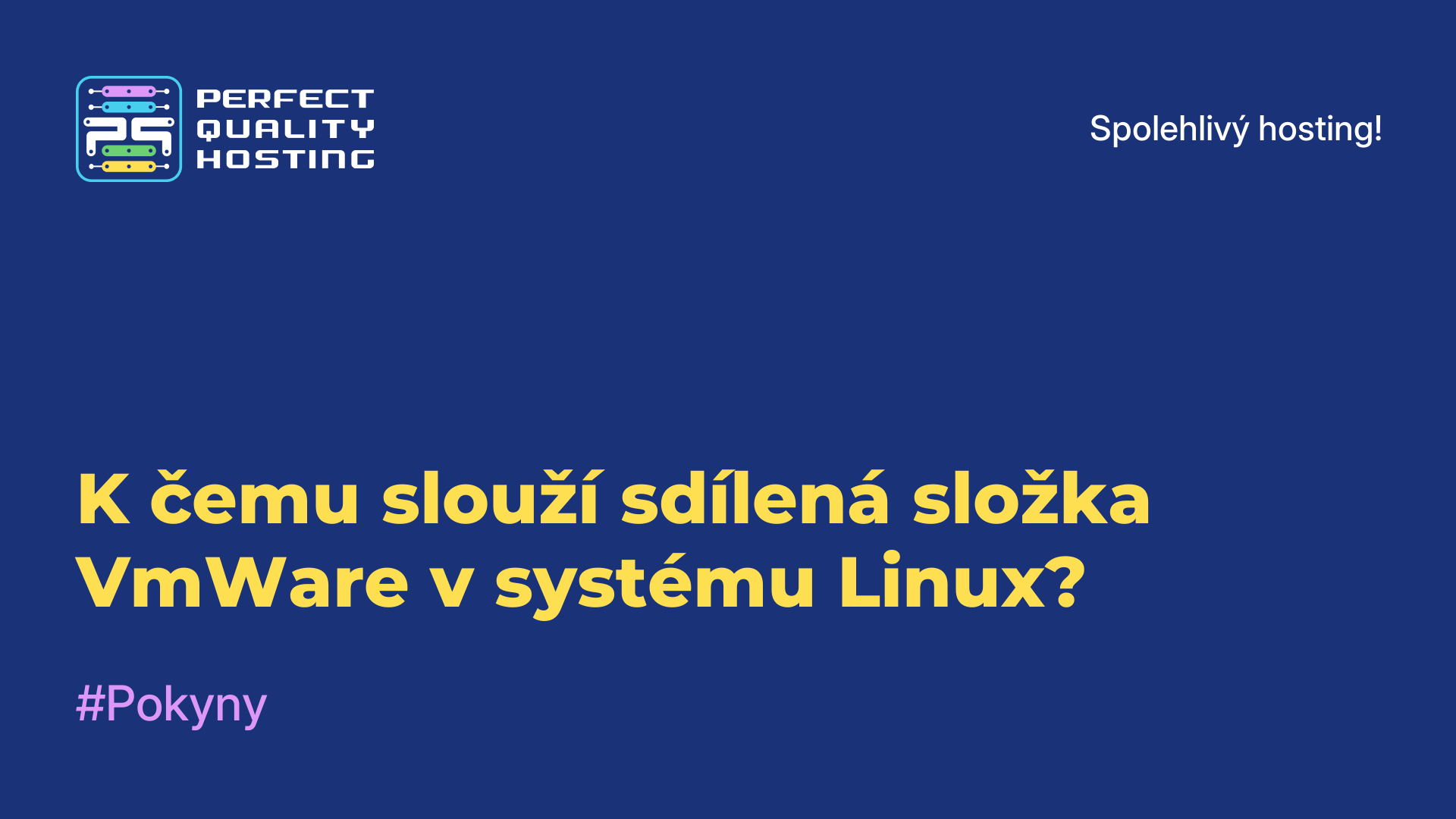 K čemu slouží sdílená složka VmWare v systému Linux?