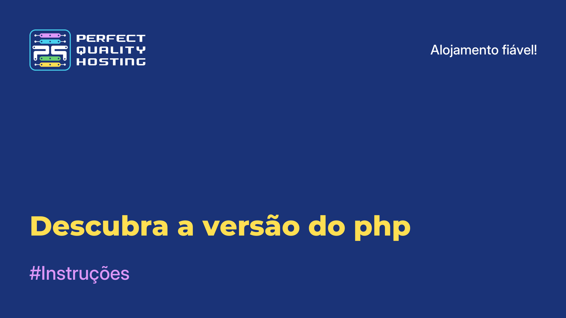 Descubra a versão do php