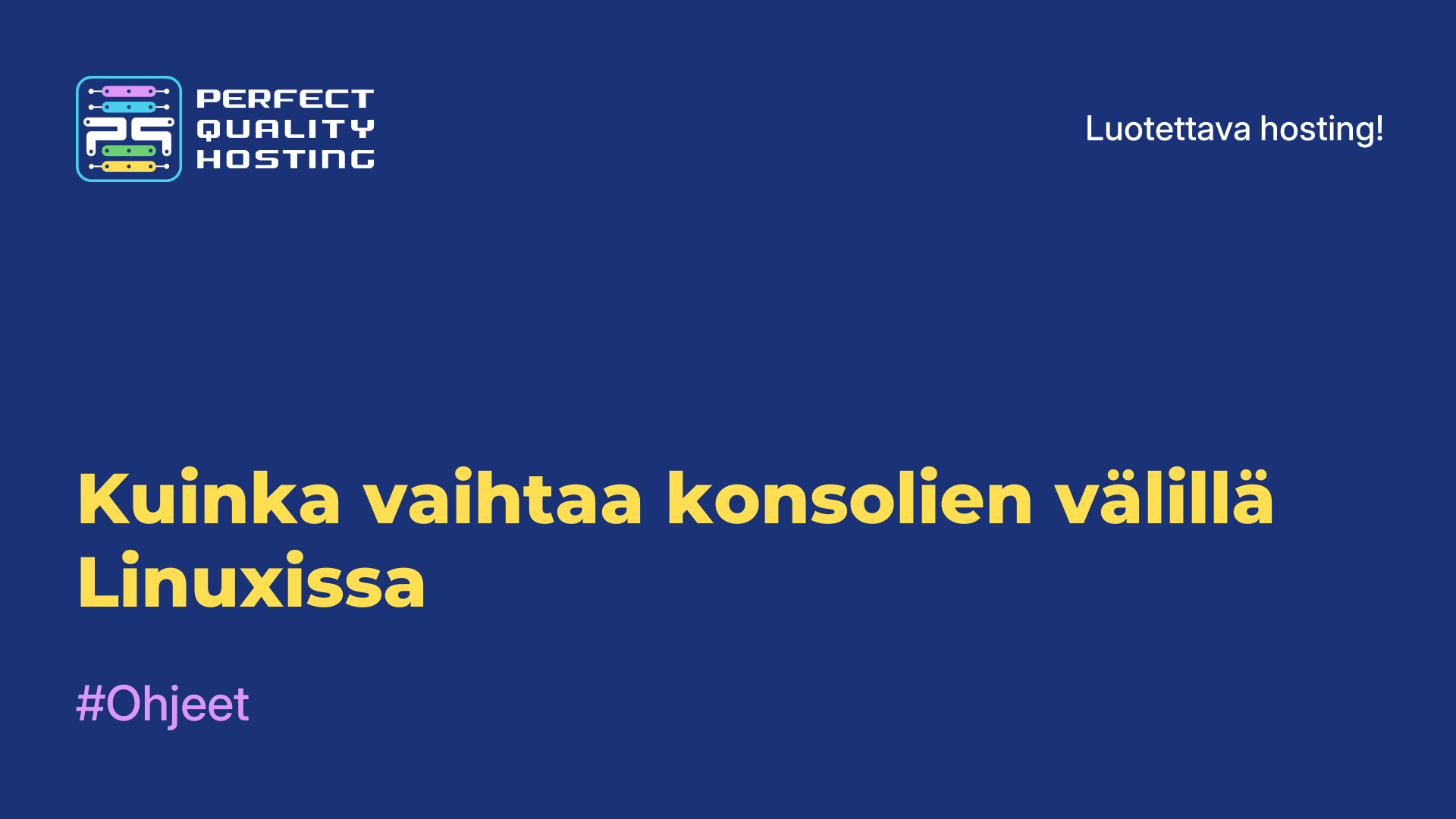 Kuinka vaihtaa konsolien välillä Linuxissa