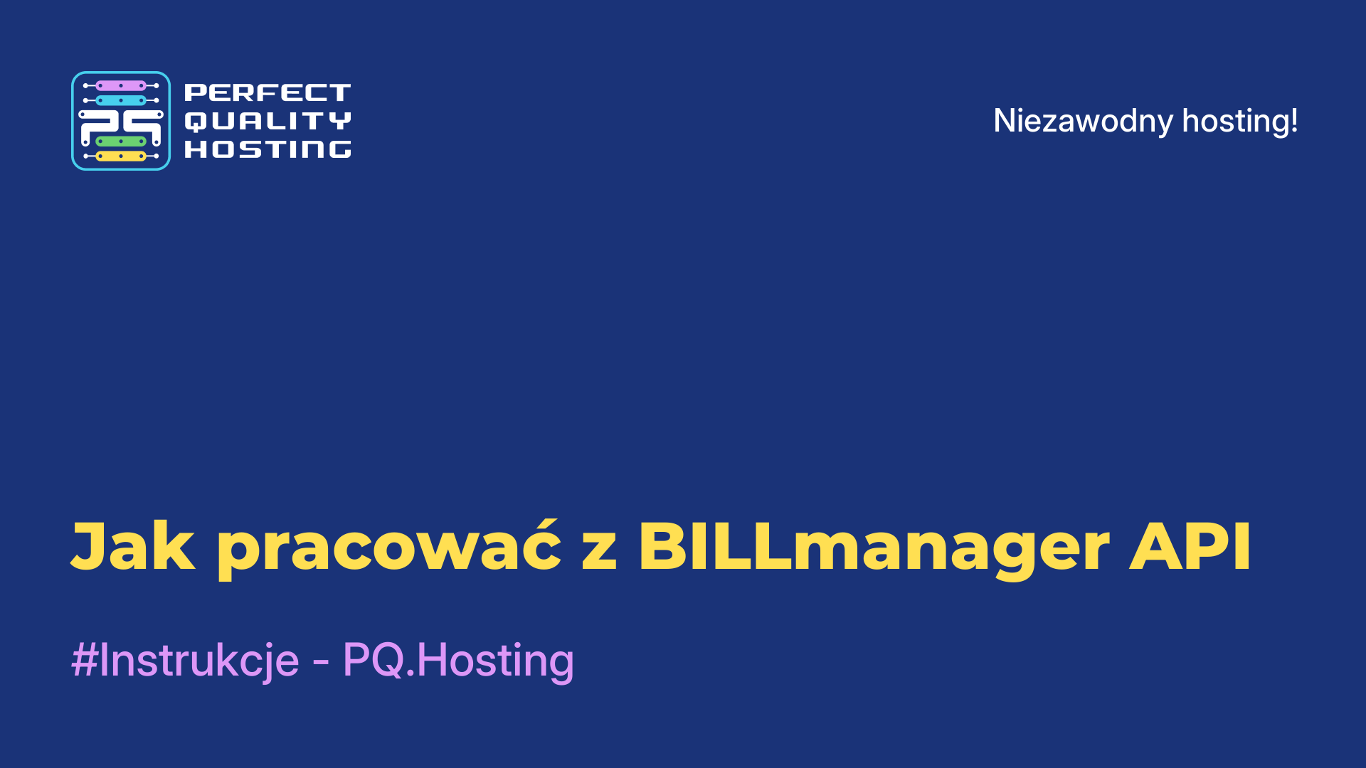 Jak pracować z BILLmanager API