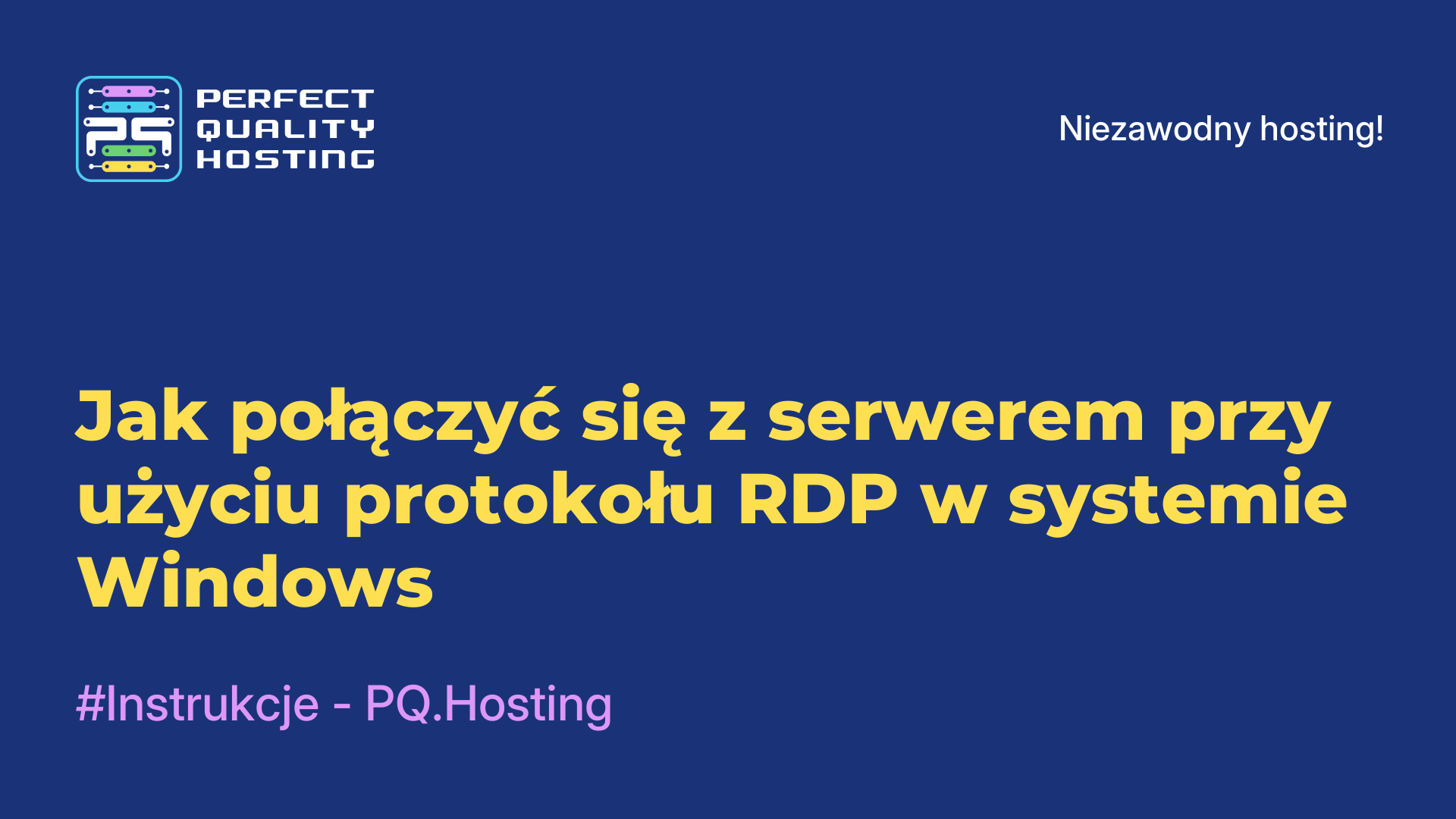 Jak połączyć się z serwerem przy użyciu protokołu RDP w systemie Windows