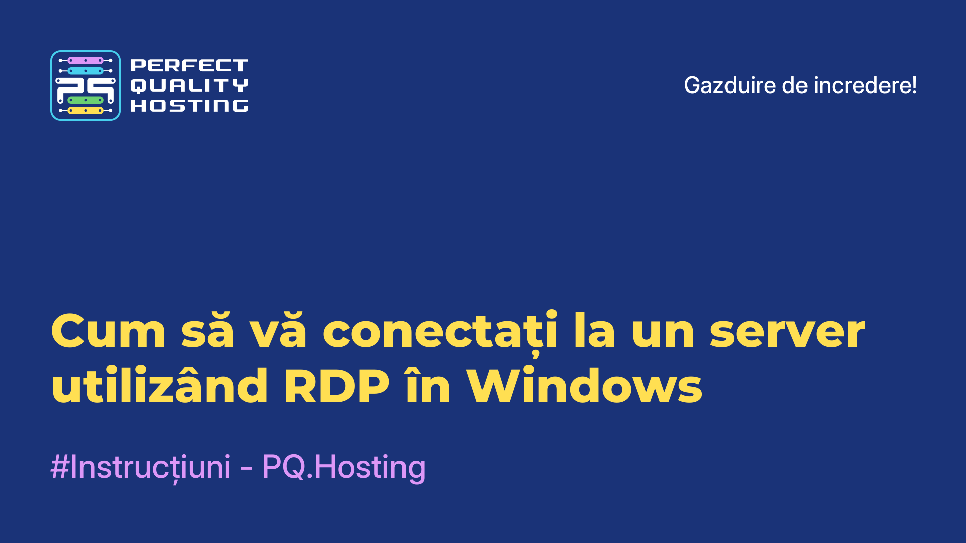 Cum să vă conectați la un server utilizând RDP în Windows