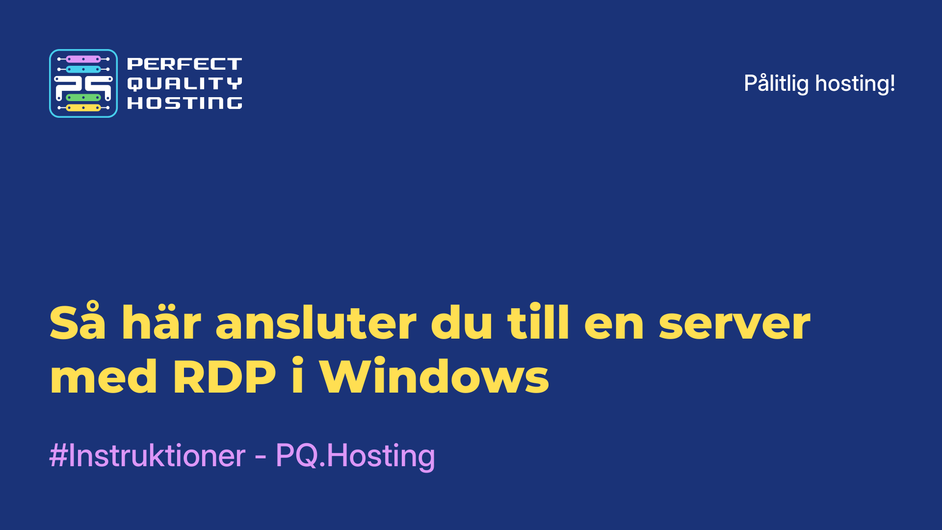 Så här ansluter du till en server med RDP i Windows