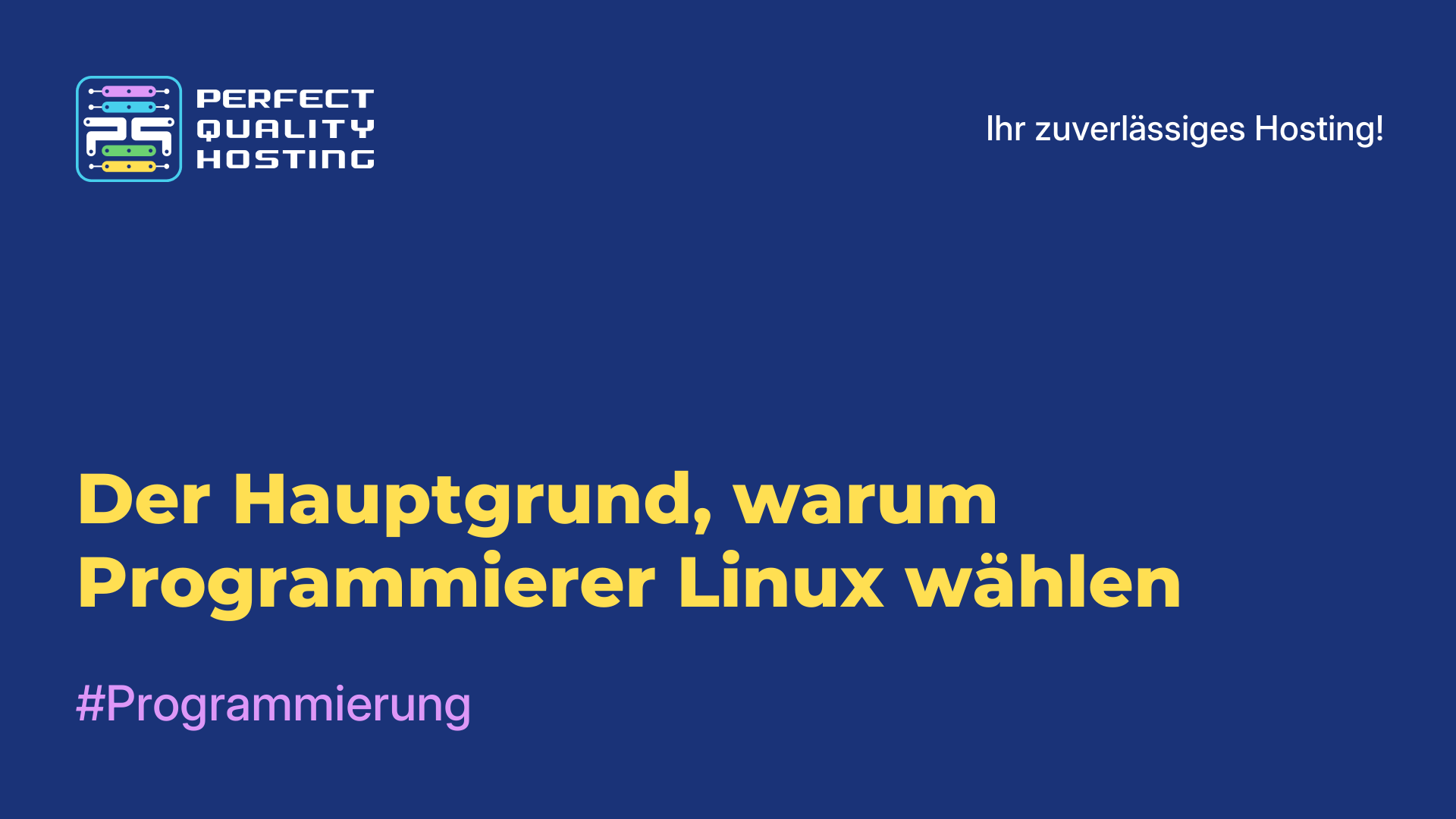 Der Hauptgrund, warum Programmierer Linux wählen