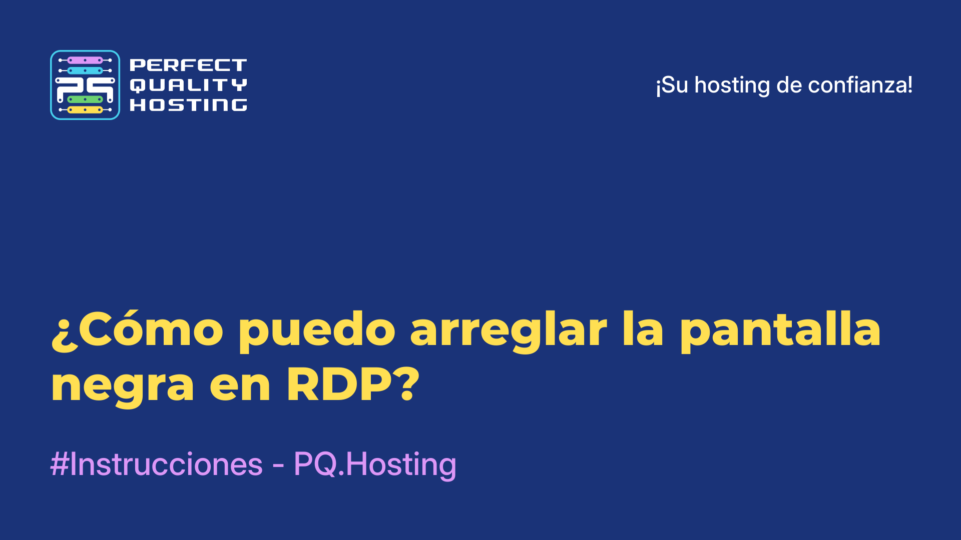 ¿Cómo puedo arreglar la pantalla negra en RDP?