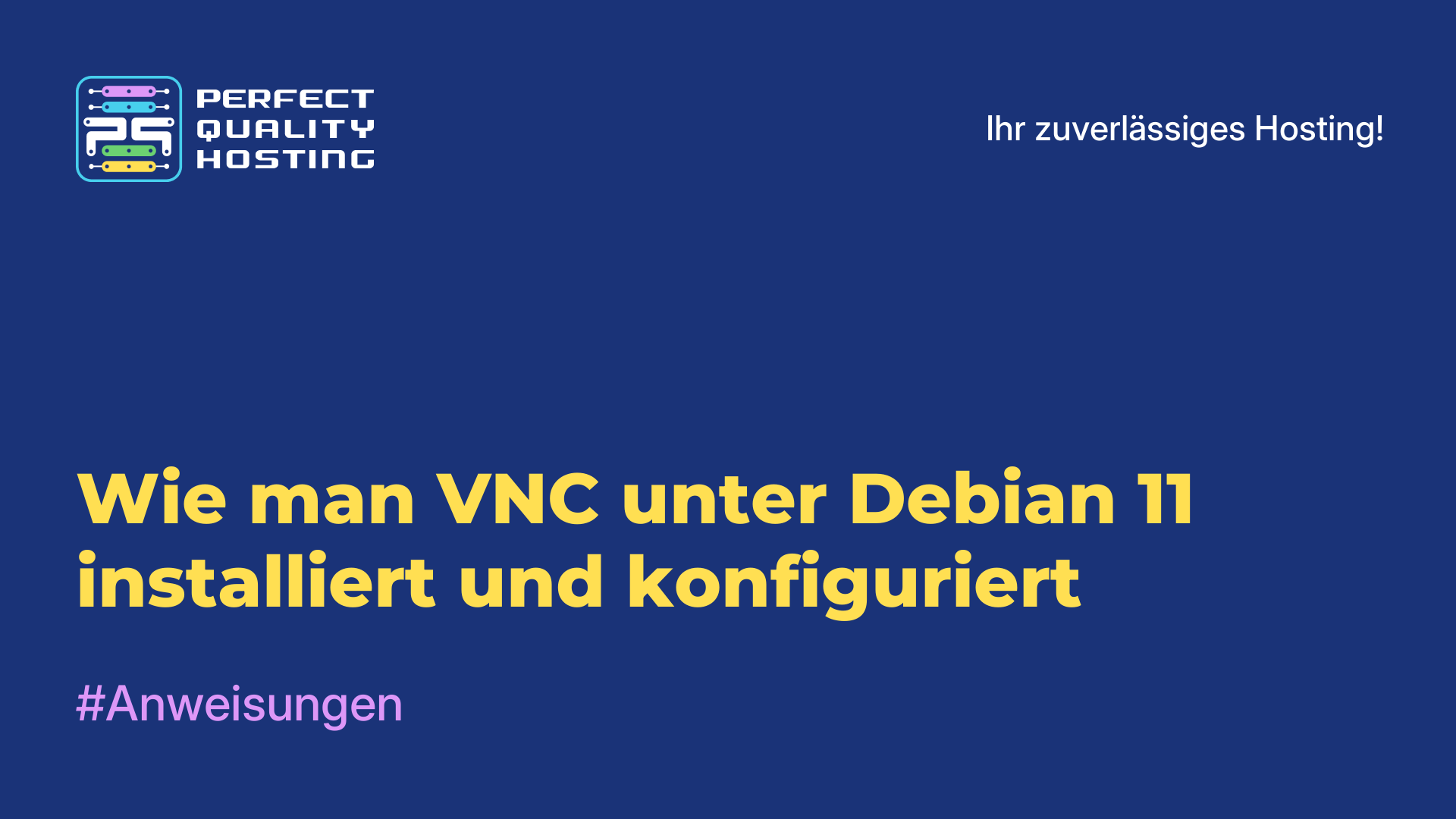 Wie man VNC unter Debian 11 installiert und konfiguriert