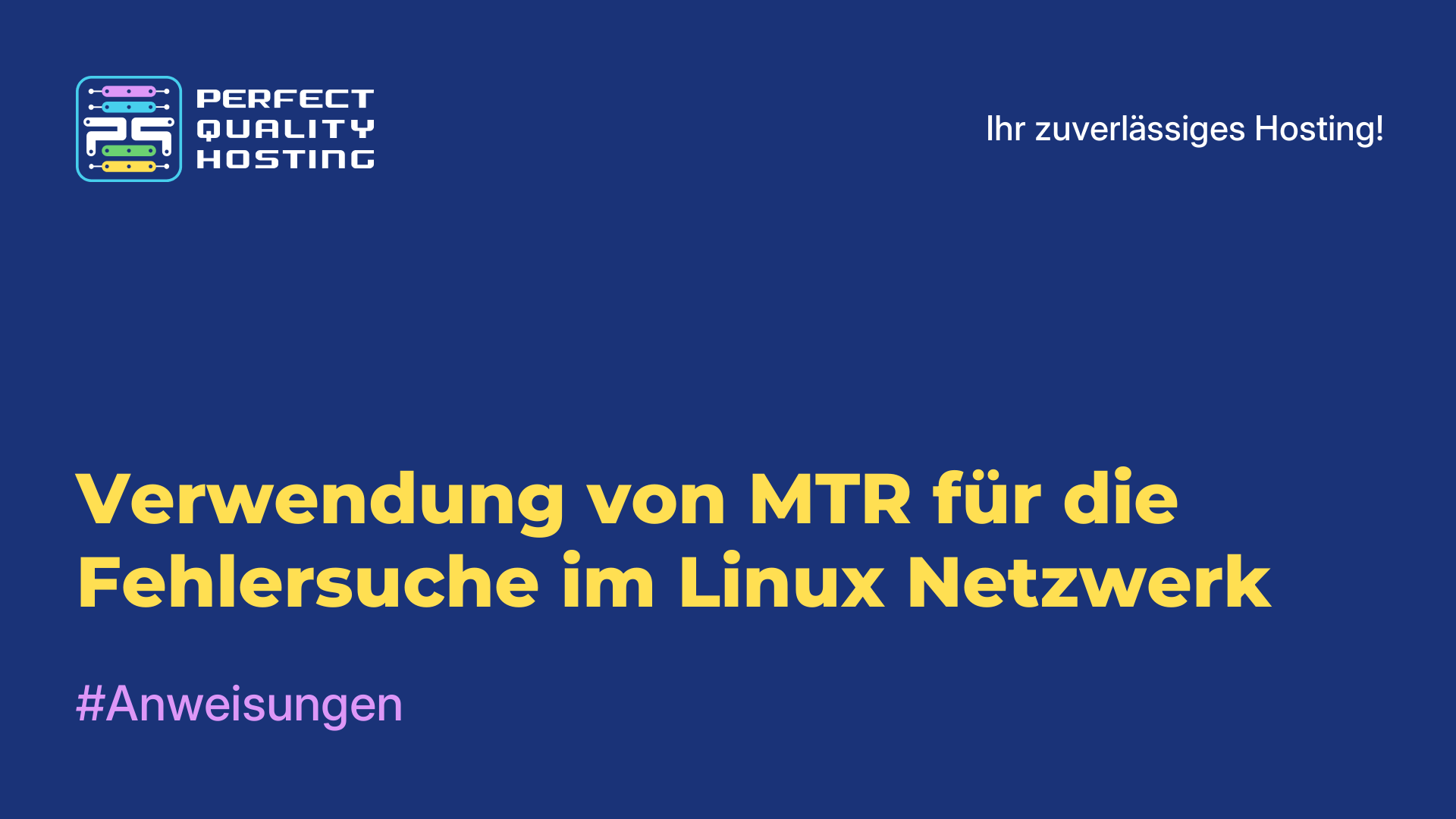 Verwendung von MTR für die Fehlersuche im Linux-Netzwerk