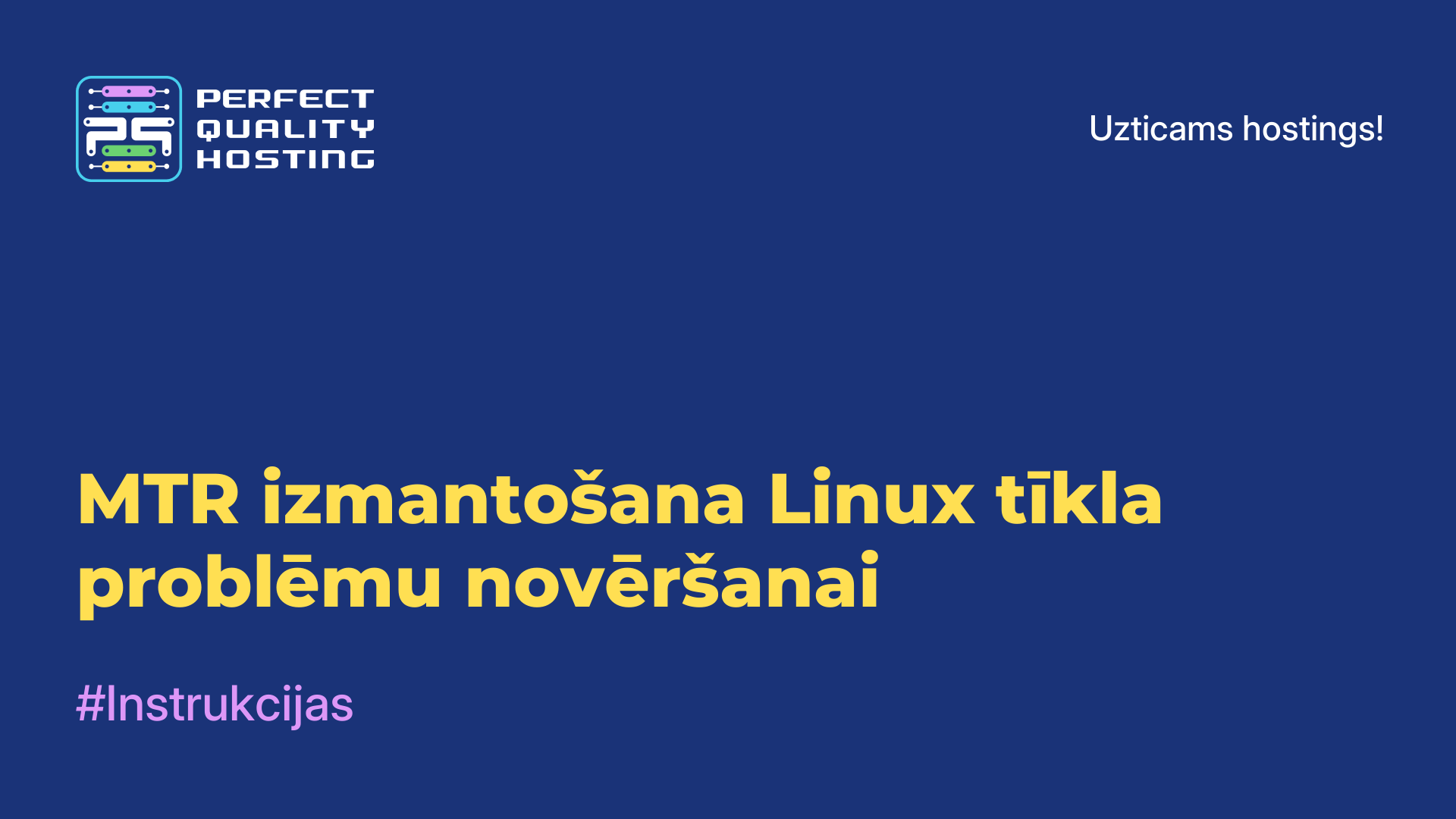 MTR izmantošana Linux tīkla problēmu novēršanai