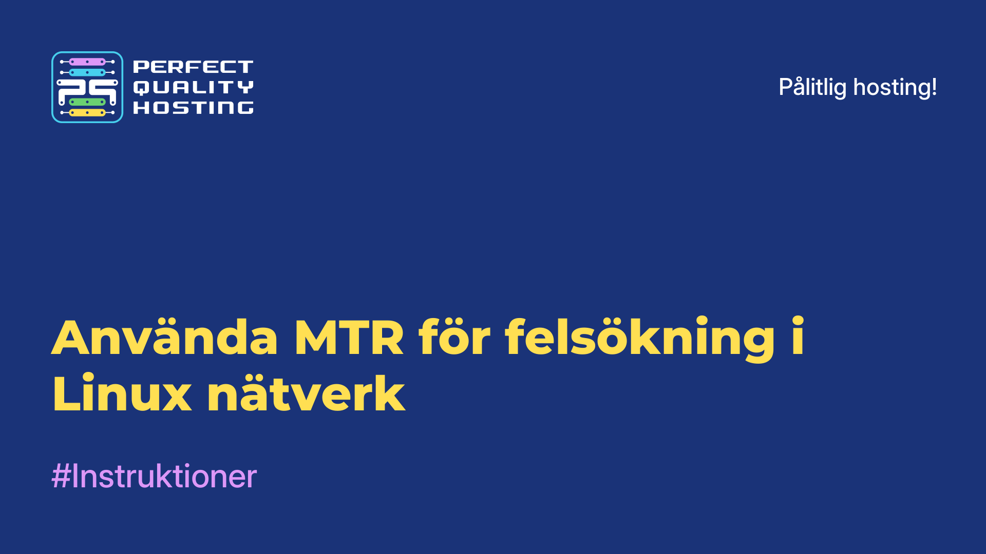 Använda MTR för felsökning i Linux-nätverk