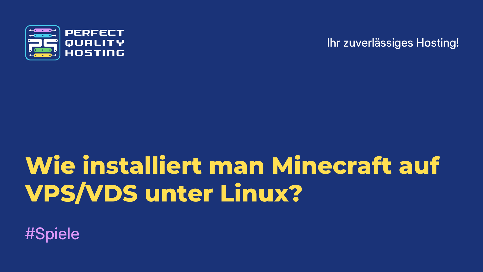 Wie installiert man Minecraft auf VPS/VDS unter Linux?