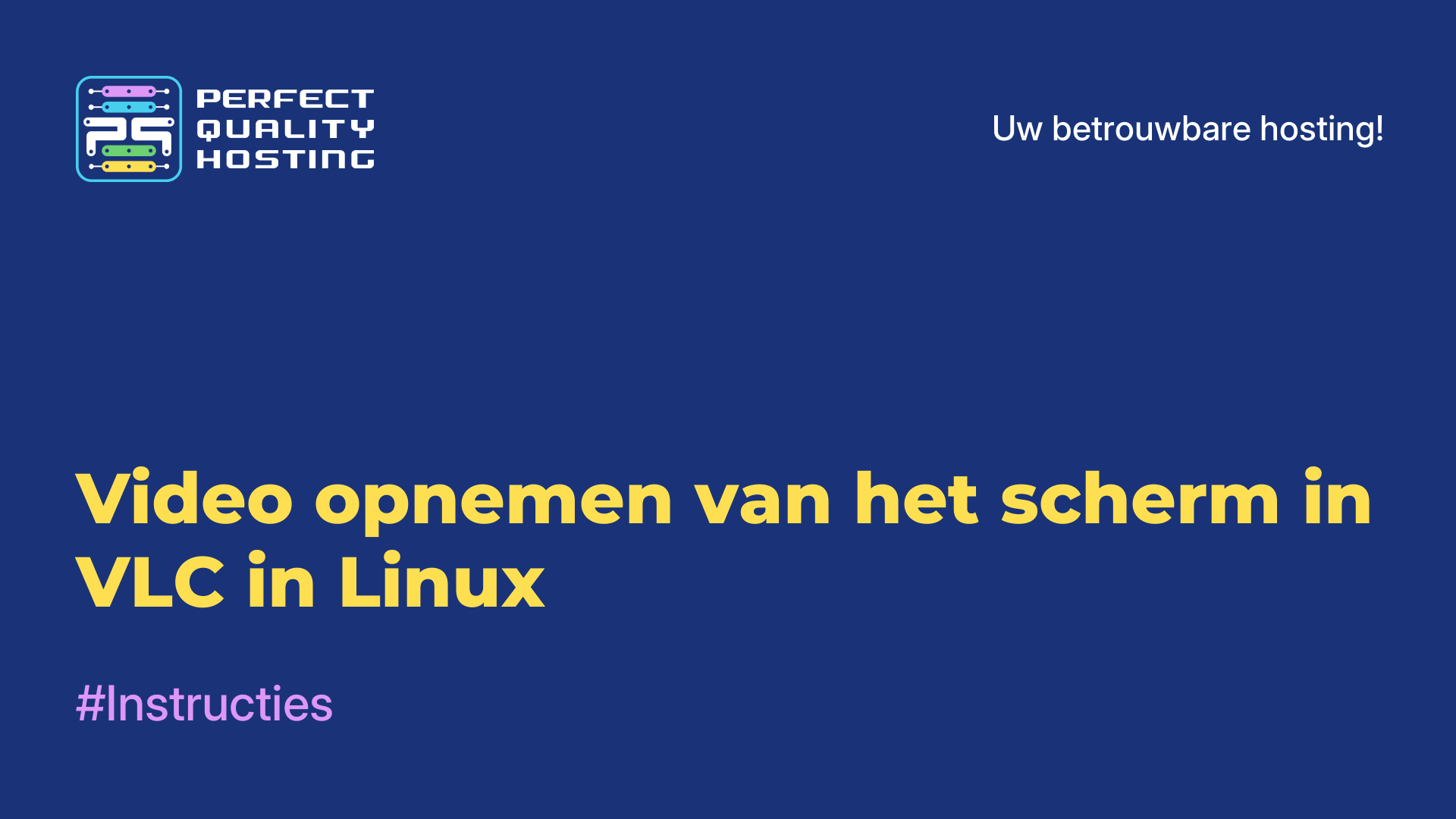 Video opnemen van het scherm in VLC in Linux